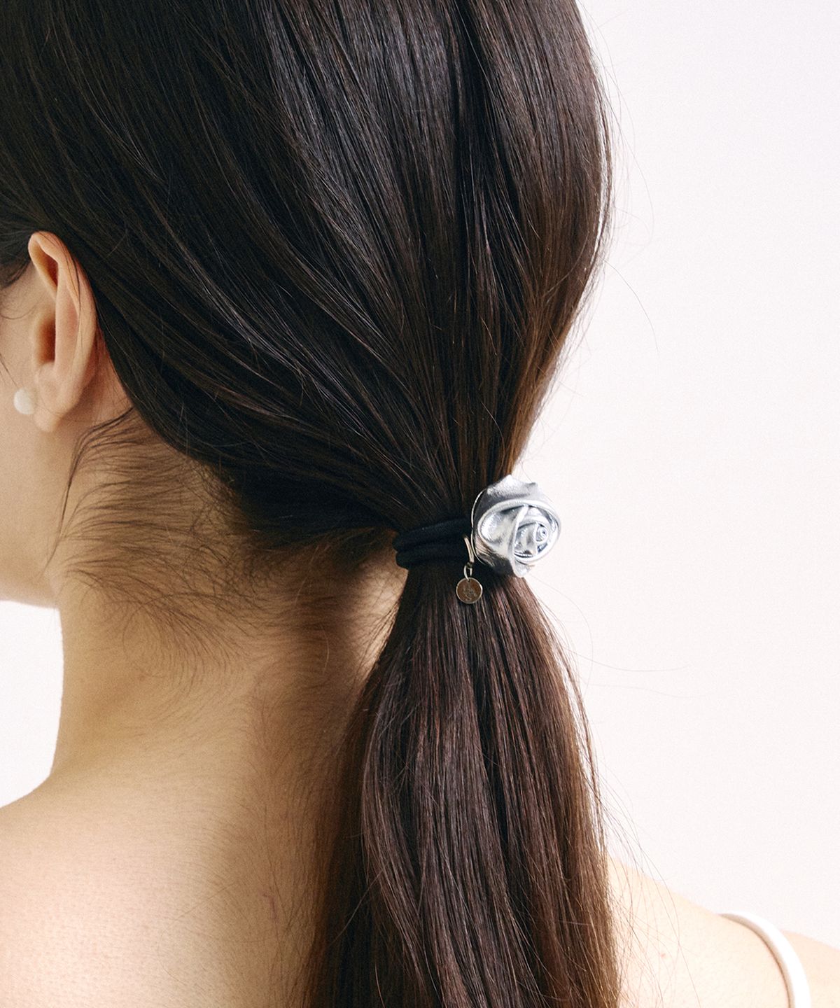 하스(HAS) HSU016 Mini leather rose hair tie