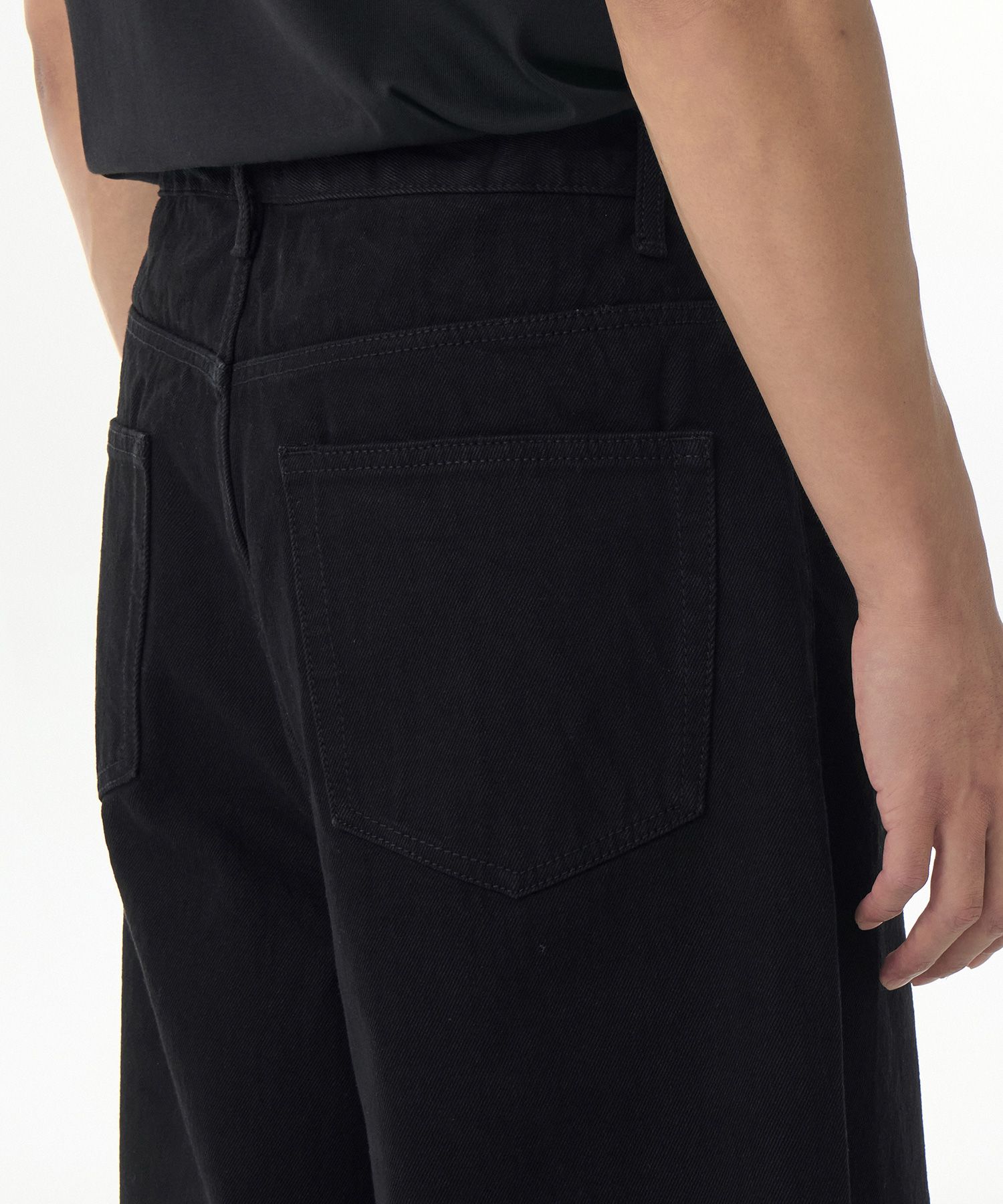 ★MUSINSA STANDARD★ Loose Exhaust Denim Pants Black MMDNP50 MUSINSA | MUSINSA STANDARD Loose Exhaust Denim Pants [Black]