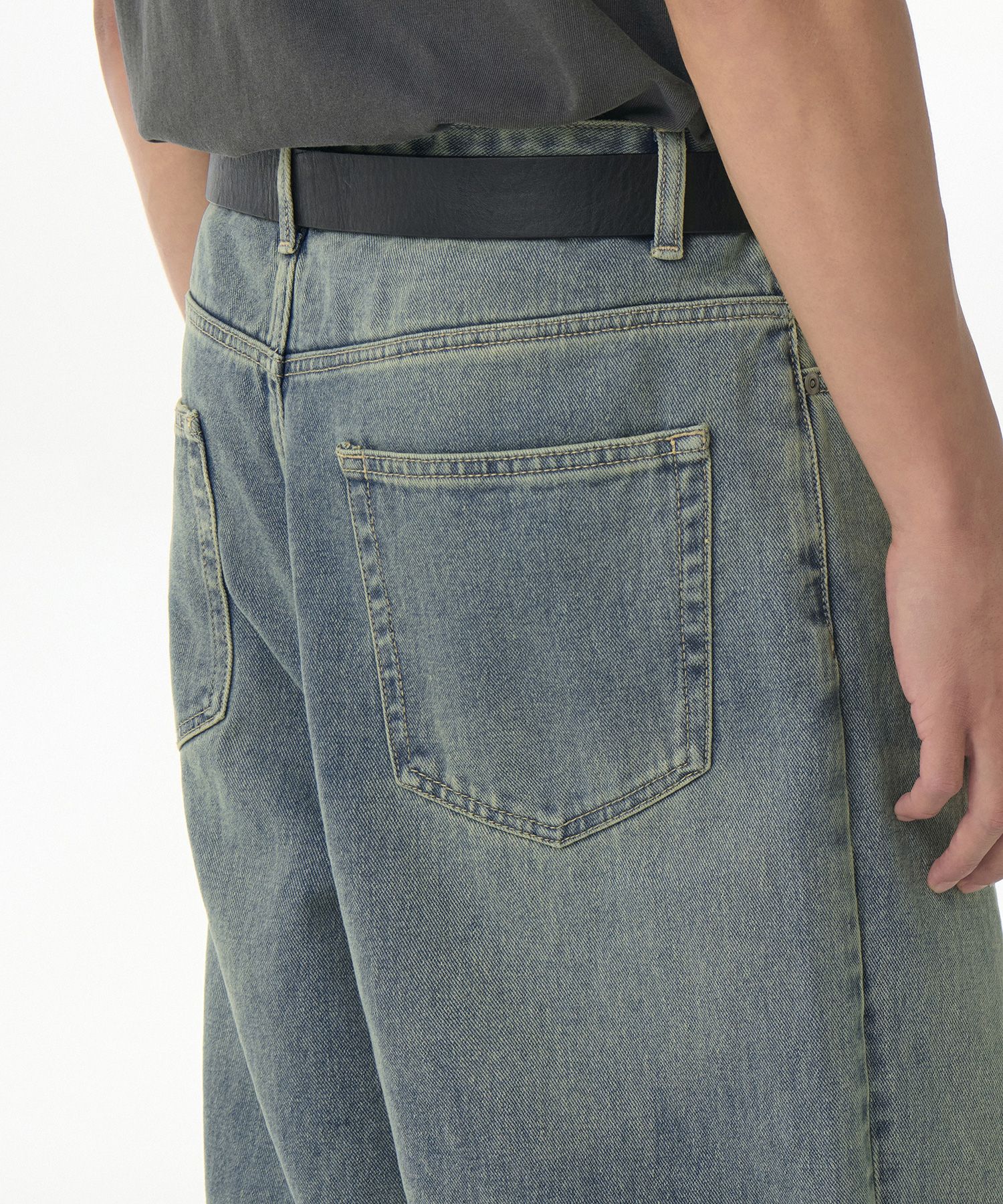 ★MUSINSA STANDARD★ Loose baggy denim pants rusty sky blue MUSINSA | MUSINSA STANDARD Loose Exhaust Denim Pants [Rusty