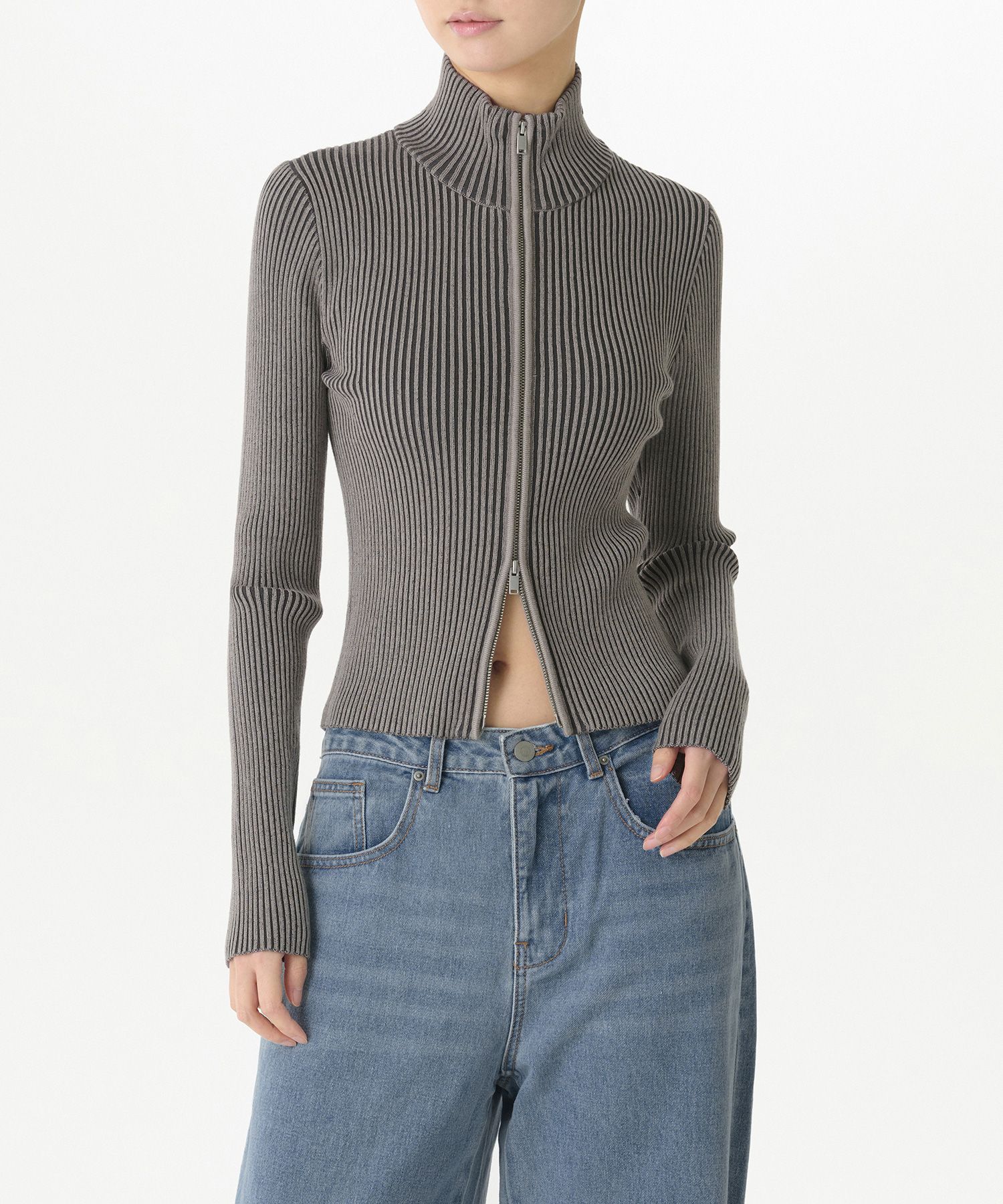 MUSINSA | MUSINSA STANDARD WOMAN Women's Two Tone Ribbed