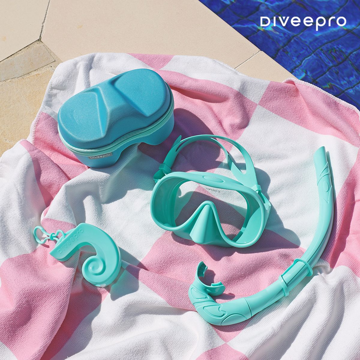 다이비프로(DIVEEPRO) 포켓다이브 스노쿨링 마스크 폴더블 휴대용
