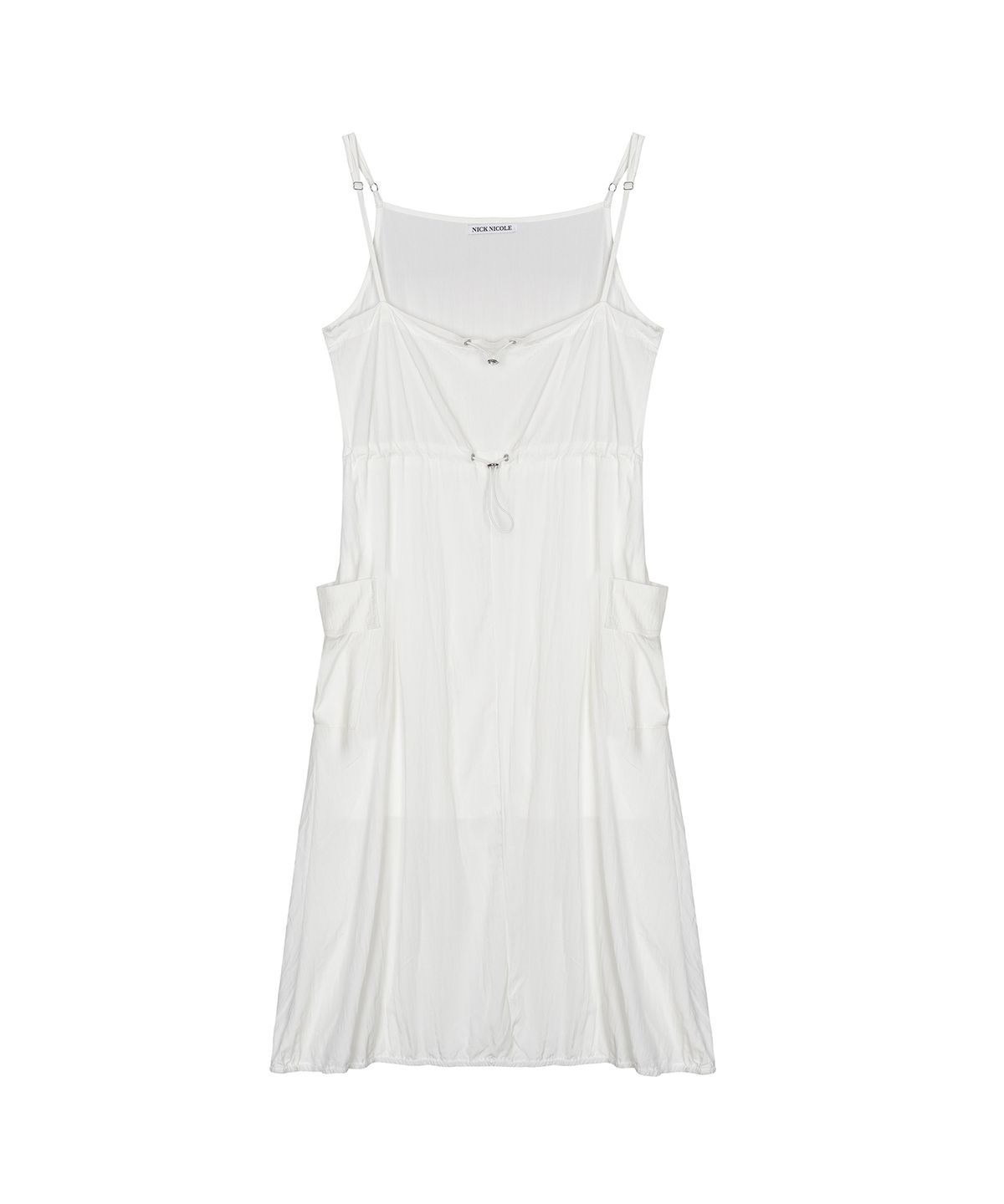 닉앤니콜(NICK&NICOLE) STRING CARGO DETAIL DRESS_IVORY