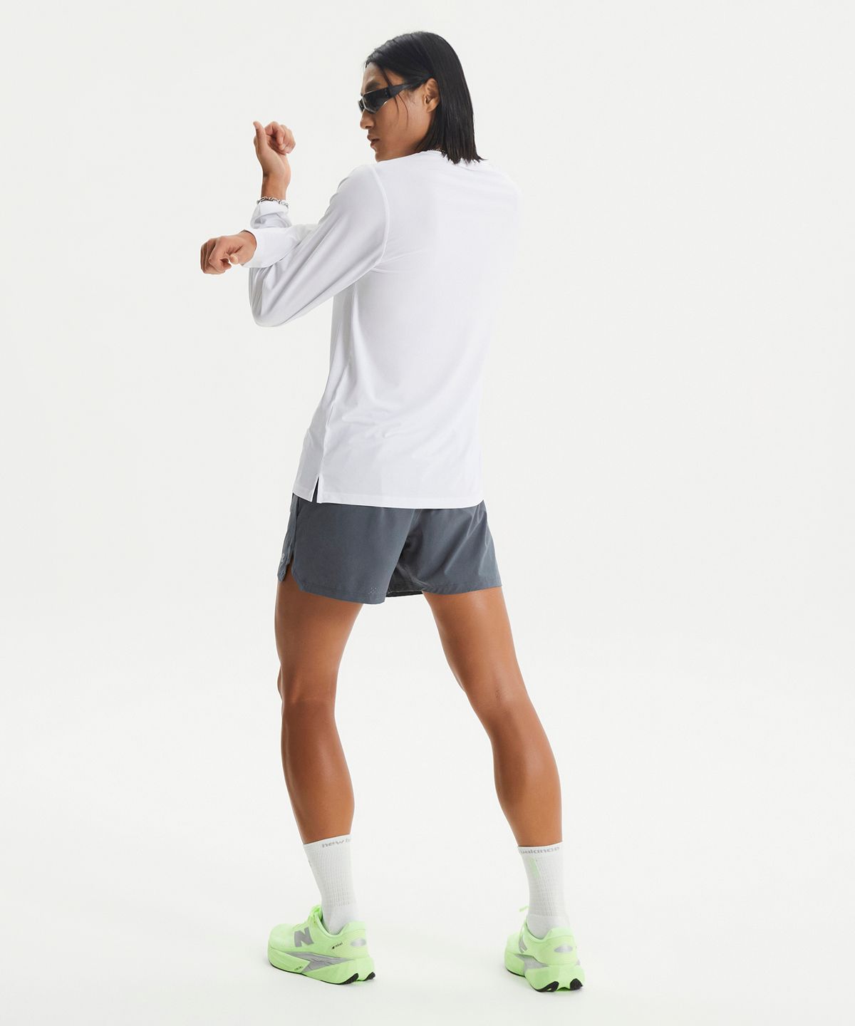뉴발란스(NEW BALANCE) NBNVG36201 / MEN RC 쇼츠 5인치 (D/GRAY)