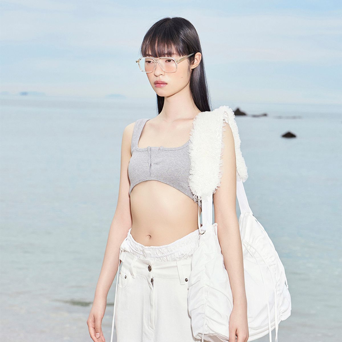 엘씨디씨티엠(LCDC™) BUSTIER DETAIL BRA TOP