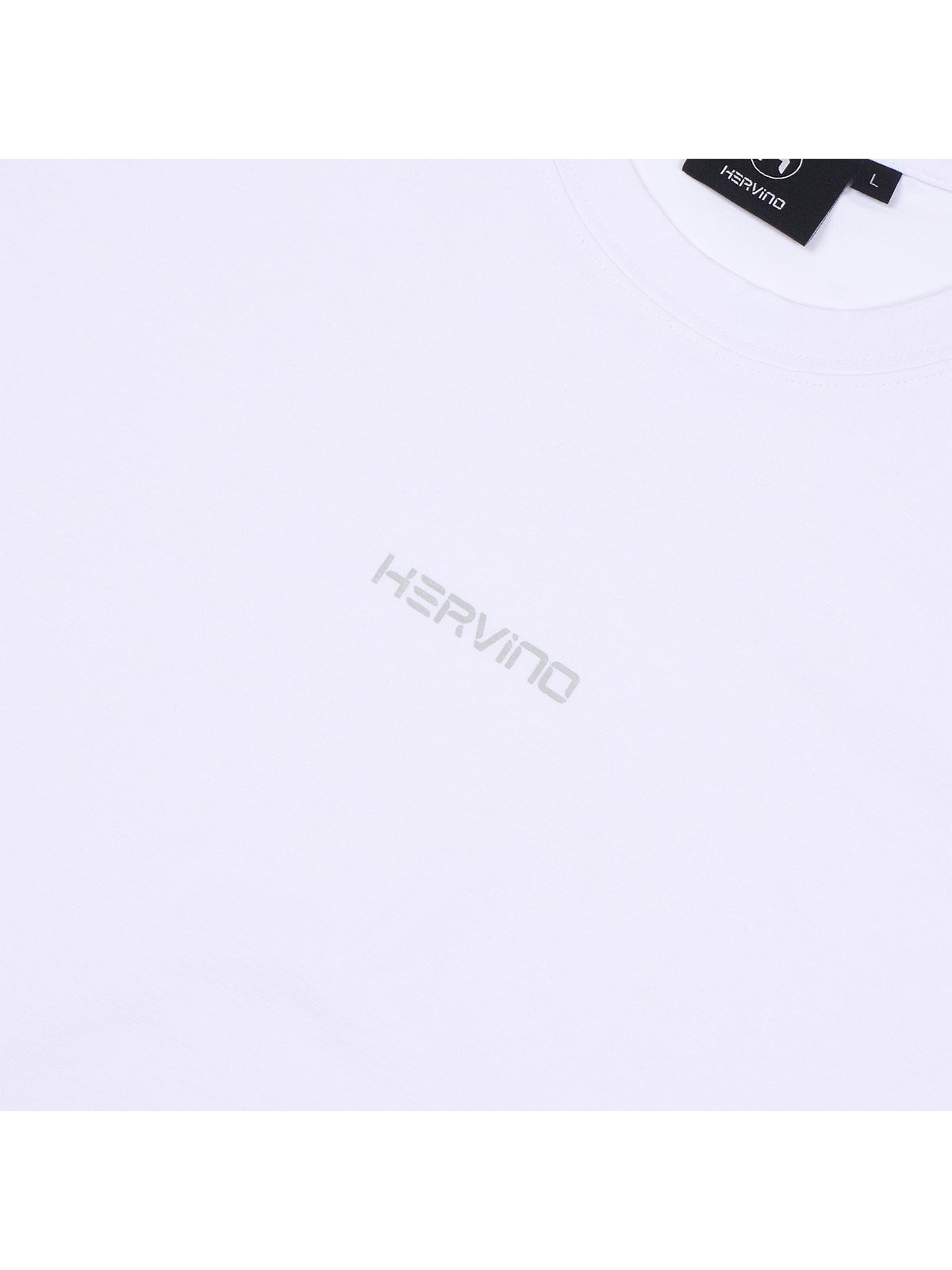 에르비노(HERVINO) 머슬 릴렉스핏 데일리 슬리브리스[화이트]