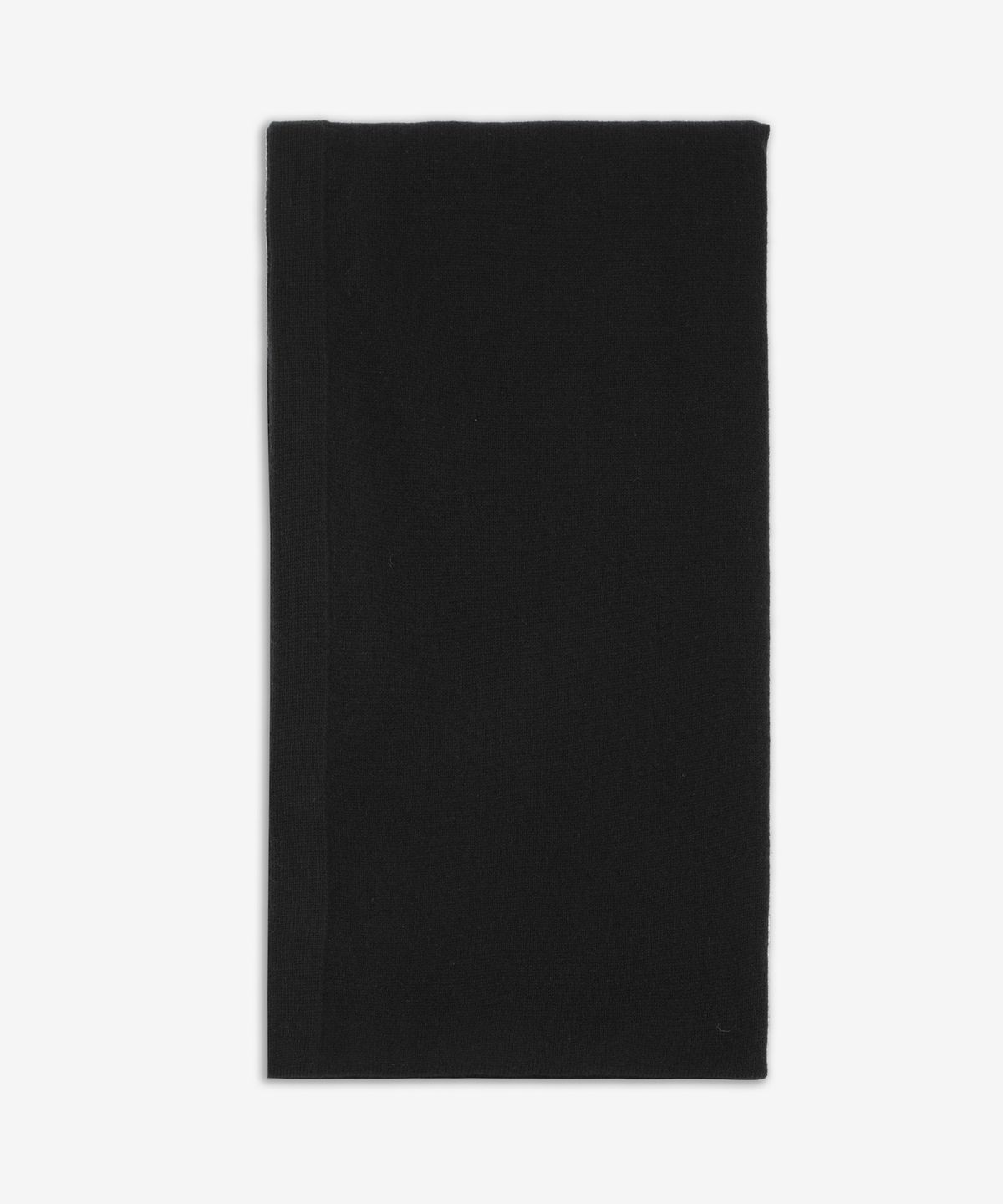 질 샌더(JIL SANDER) 로고 패치 캐시미어 머플러 - 블랙 / J02TE0001J13201001