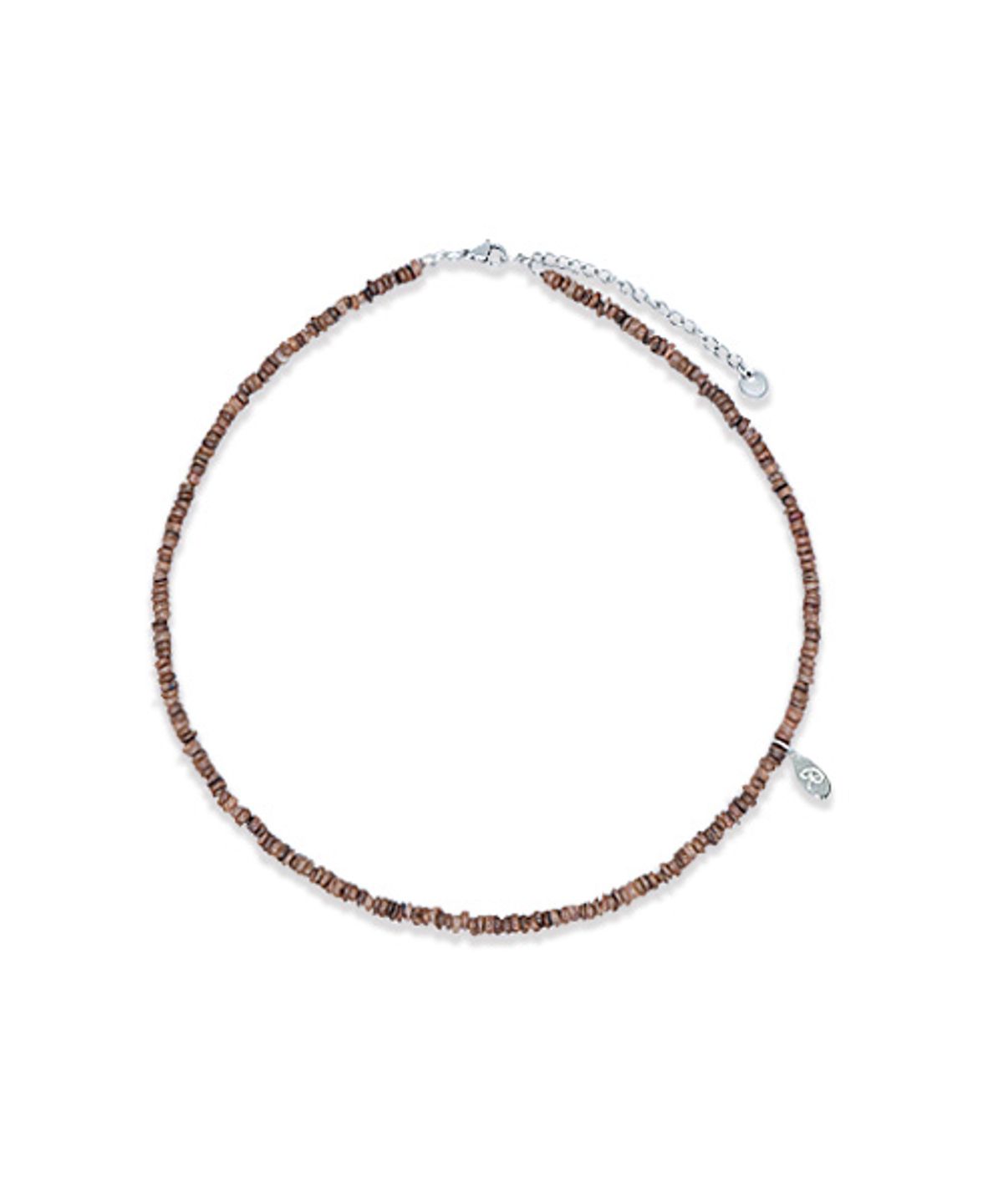 랜덤오프(RANDOMOFF) Cereal Wood Necklace [brown wood]