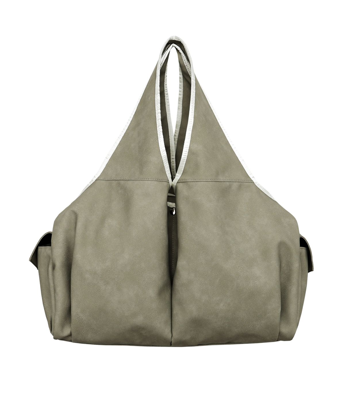 시월107(SIWL107) [Vegan Nubuck] bow shoulder bag (pistachio)