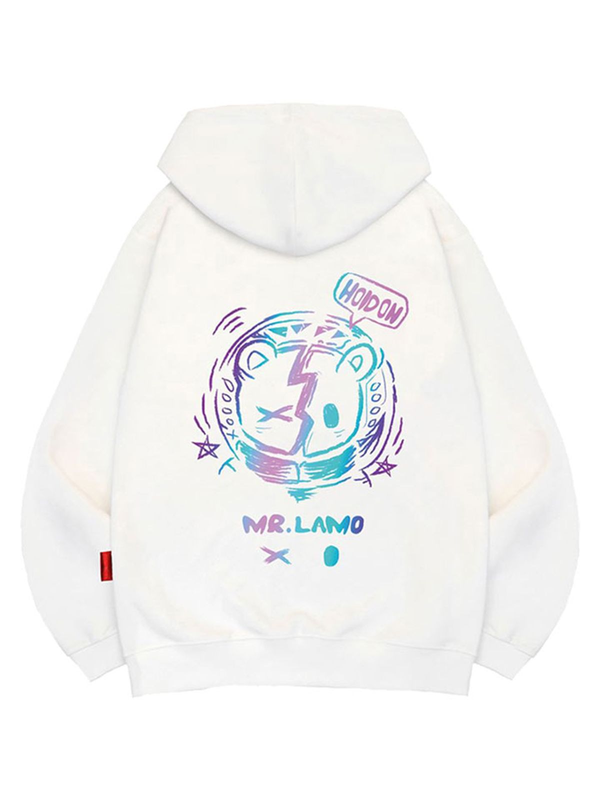 엘라모(LLAMO) 네온베어 후드티 남녀공용 빅사이즈 M~4XL