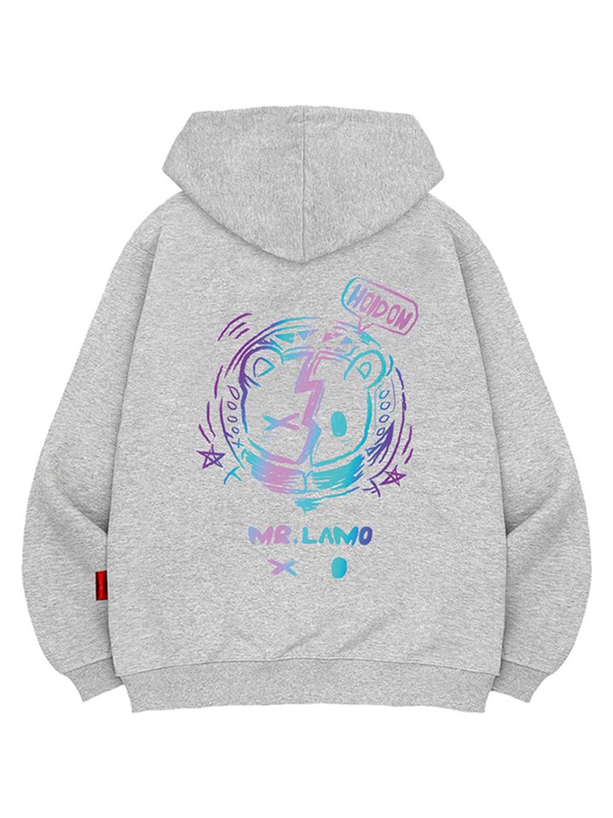엘라모(LLAMO) 네온베어 후드티 남녀공용 빅사이즈 M~4XL