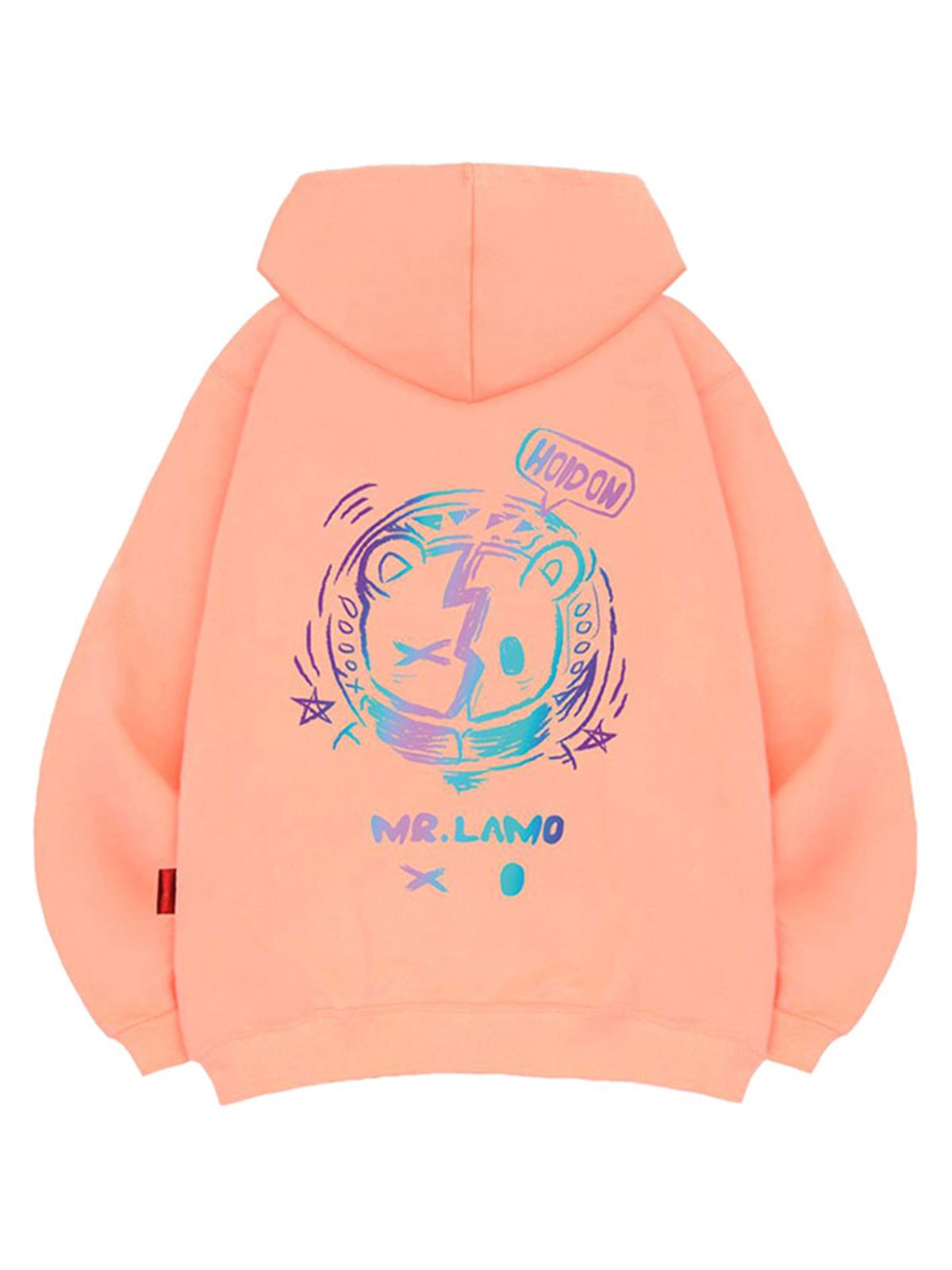 엘라모(LLAMO) 네온베어 후드티 남녀공용 빅사이즈 M~4XL