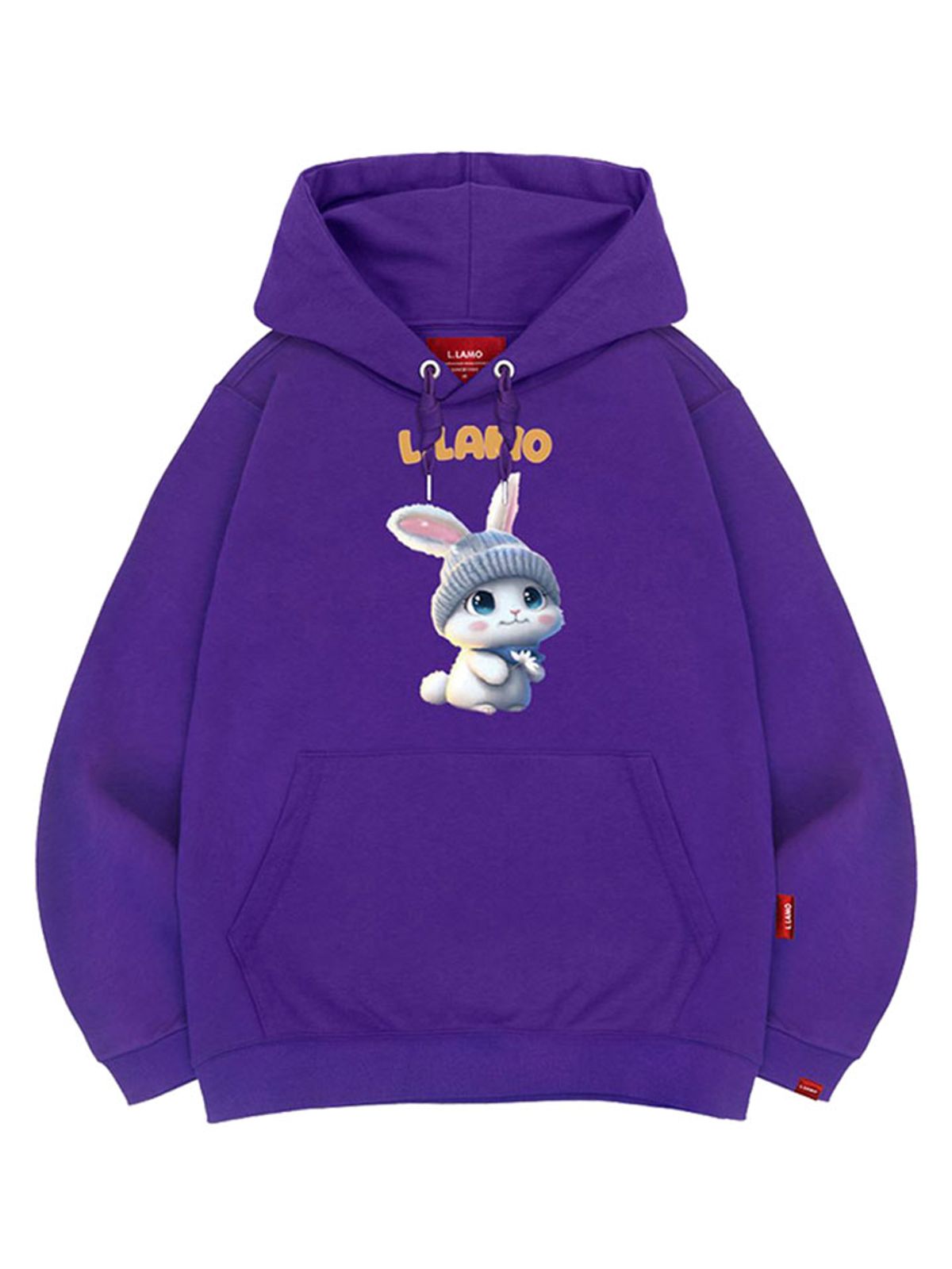 엘라모(LLAMO) 라모래빗 후드티 남녀공용 빅사이즈 M~4XL