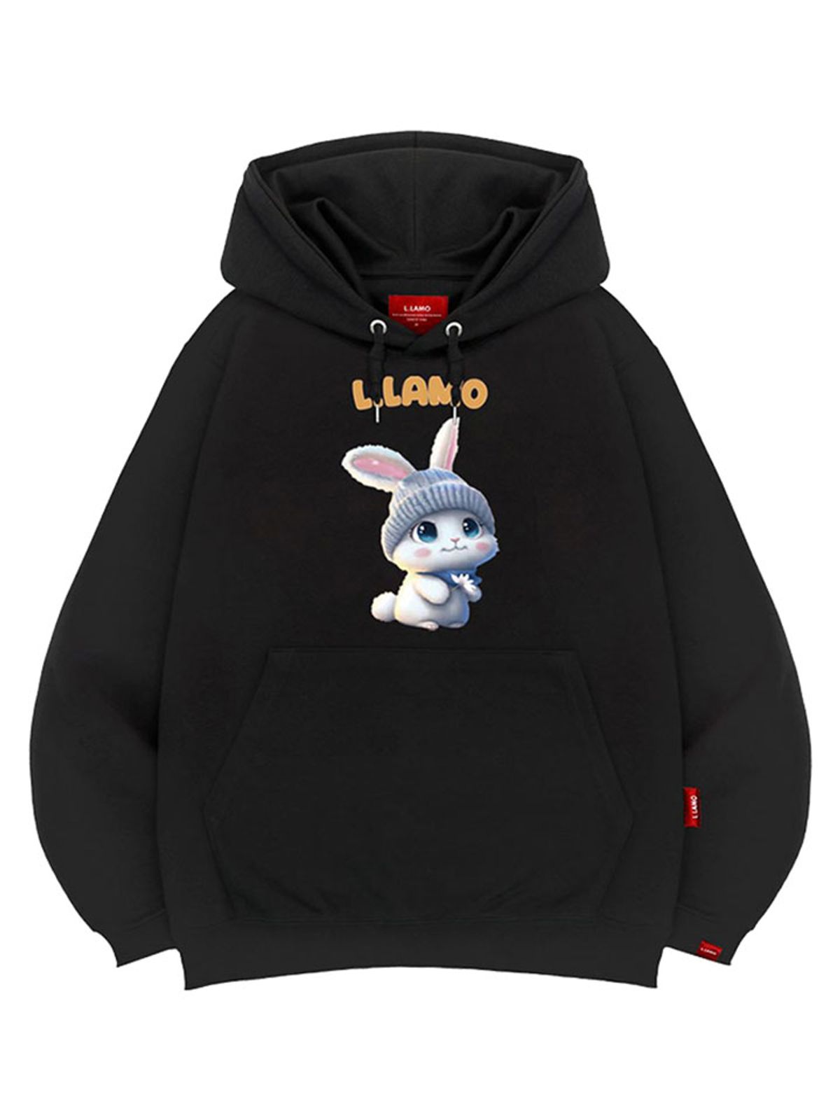 엘라모(LLAMO) 라모래빗 후드티 남녀공용 빅사이즈 M~4XL