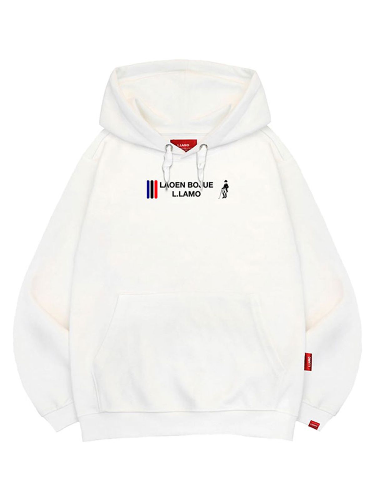 엘라모(LLAMO) 봉쥬르라모 후드티 남녀공용 빅사이즈 M~4XL