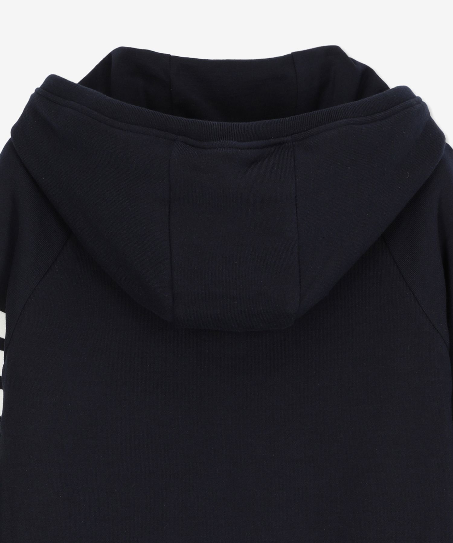 MUSINSA | THOM BROWNE 4 Bar Zip Up Hood - Navy / FJT001A00535415