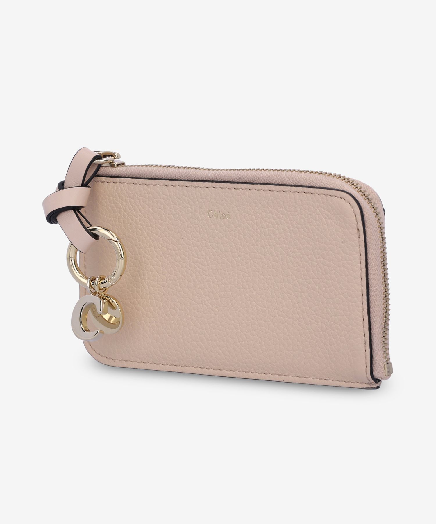 MUSINSA | CHLOE Alphabet Card Holder - Cement Pink