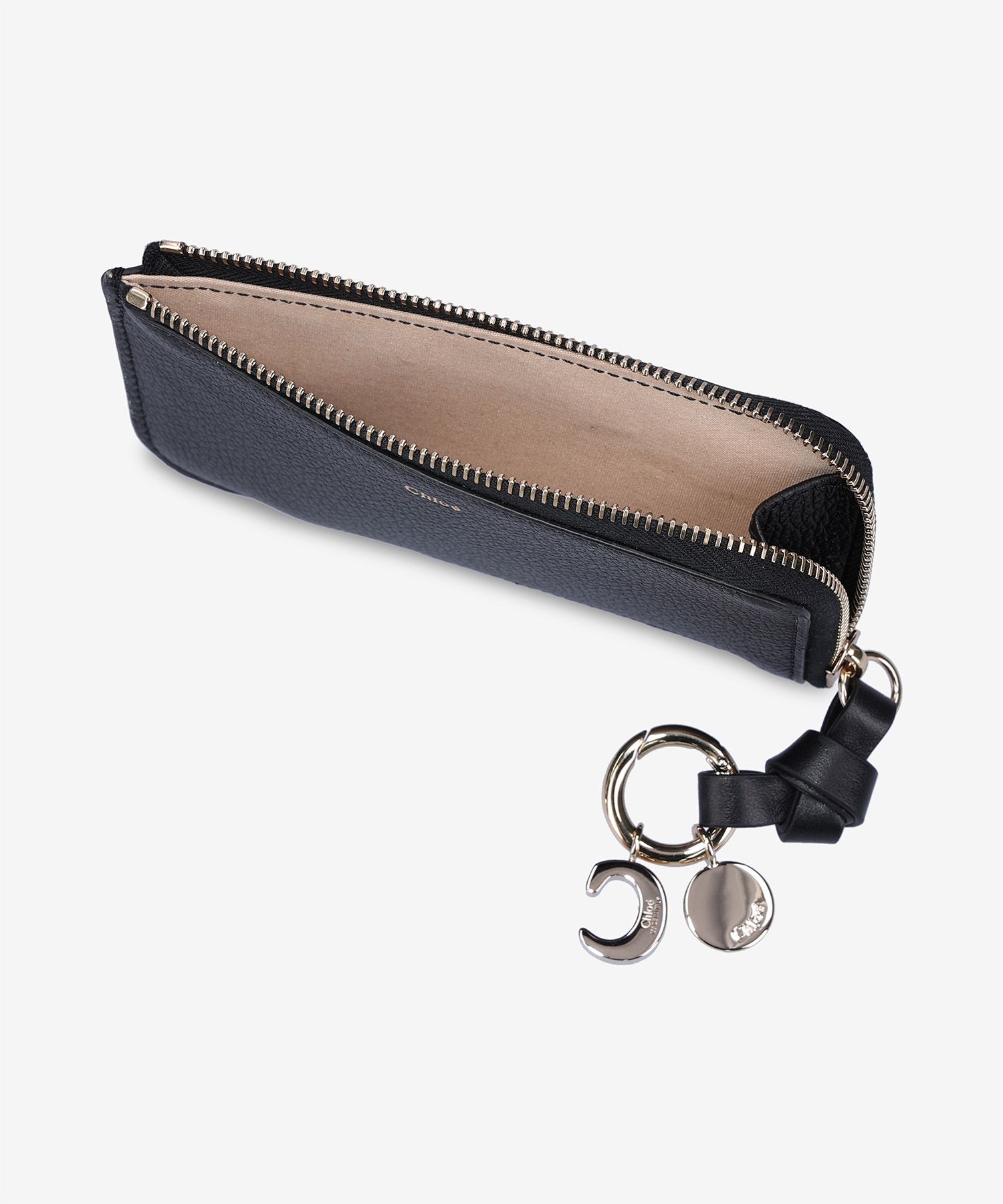 ★Chloe★ Alphabet Zipper Card Holder Black CHC21WP944F57001 MUSINSA | CHLOE Alphabet Card Holder - Black / CHC21WP944F57001
