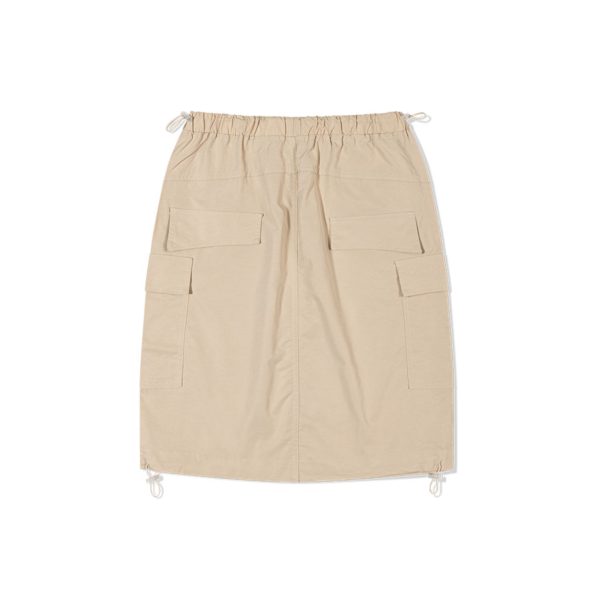 모아(MOAA) 스트링 카고 Knee length 스커트 (BEIGE)