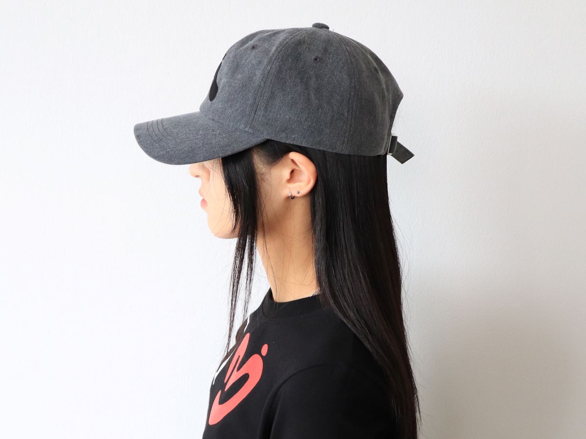 미와이후(MIYHOO) BIG LOGO BALL CAP ( WASHING CHARCOAL )