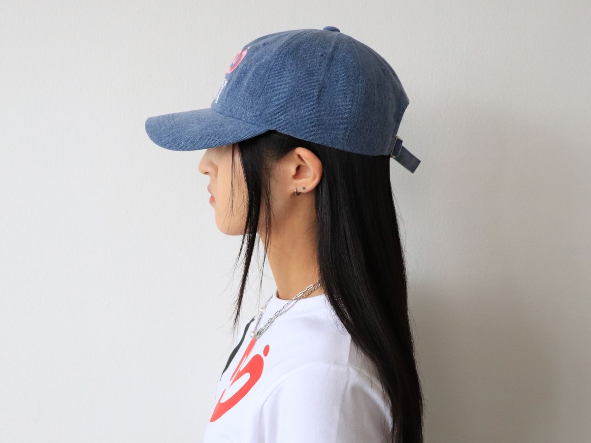 미와이후(MIYHOO) I LOVE EX BALL CAP ( WASHING DENIM )
