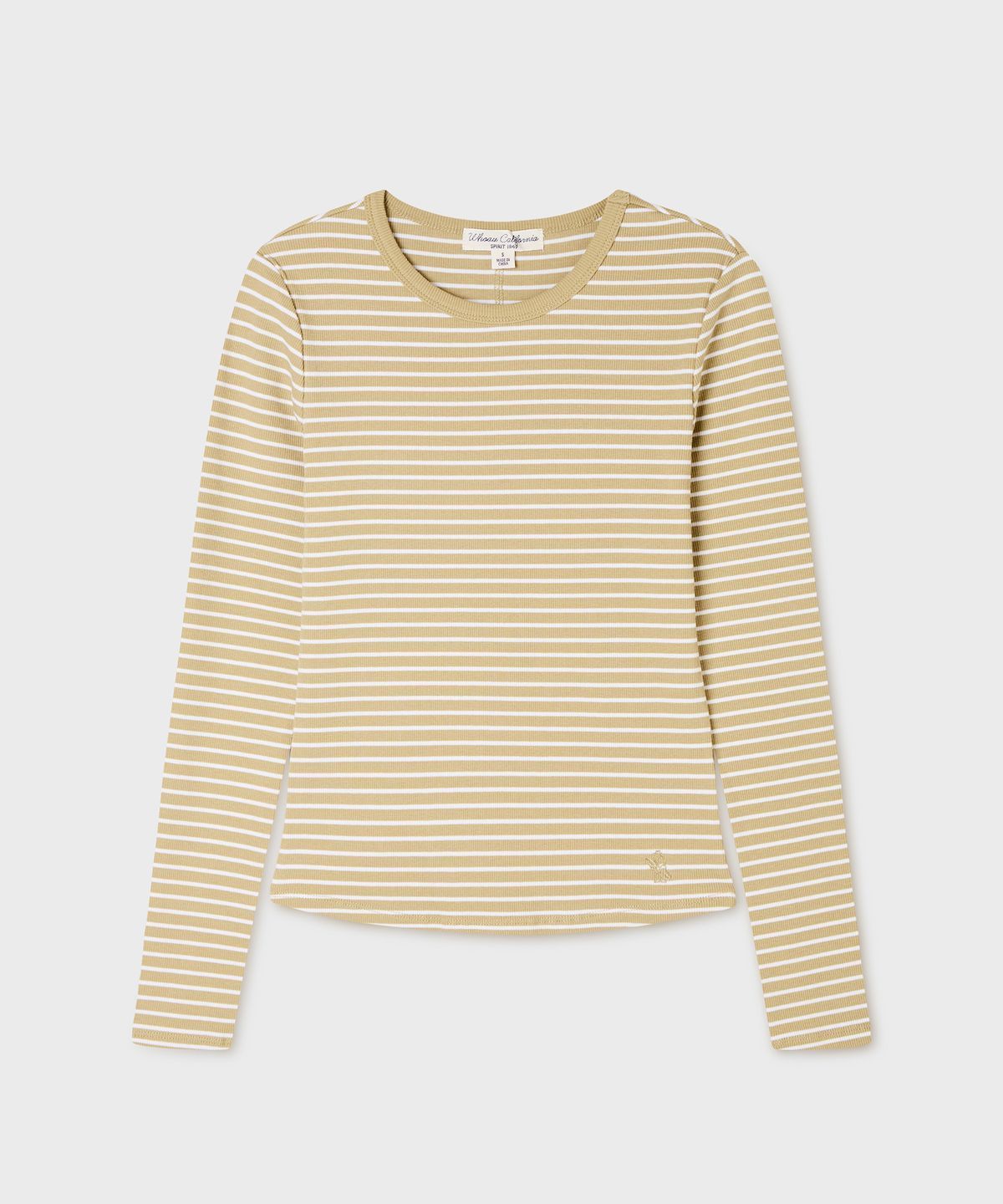 후아유(WHO.A.U) Ribbed Long Sleeve T-shirt(F) / WHLAG3811F