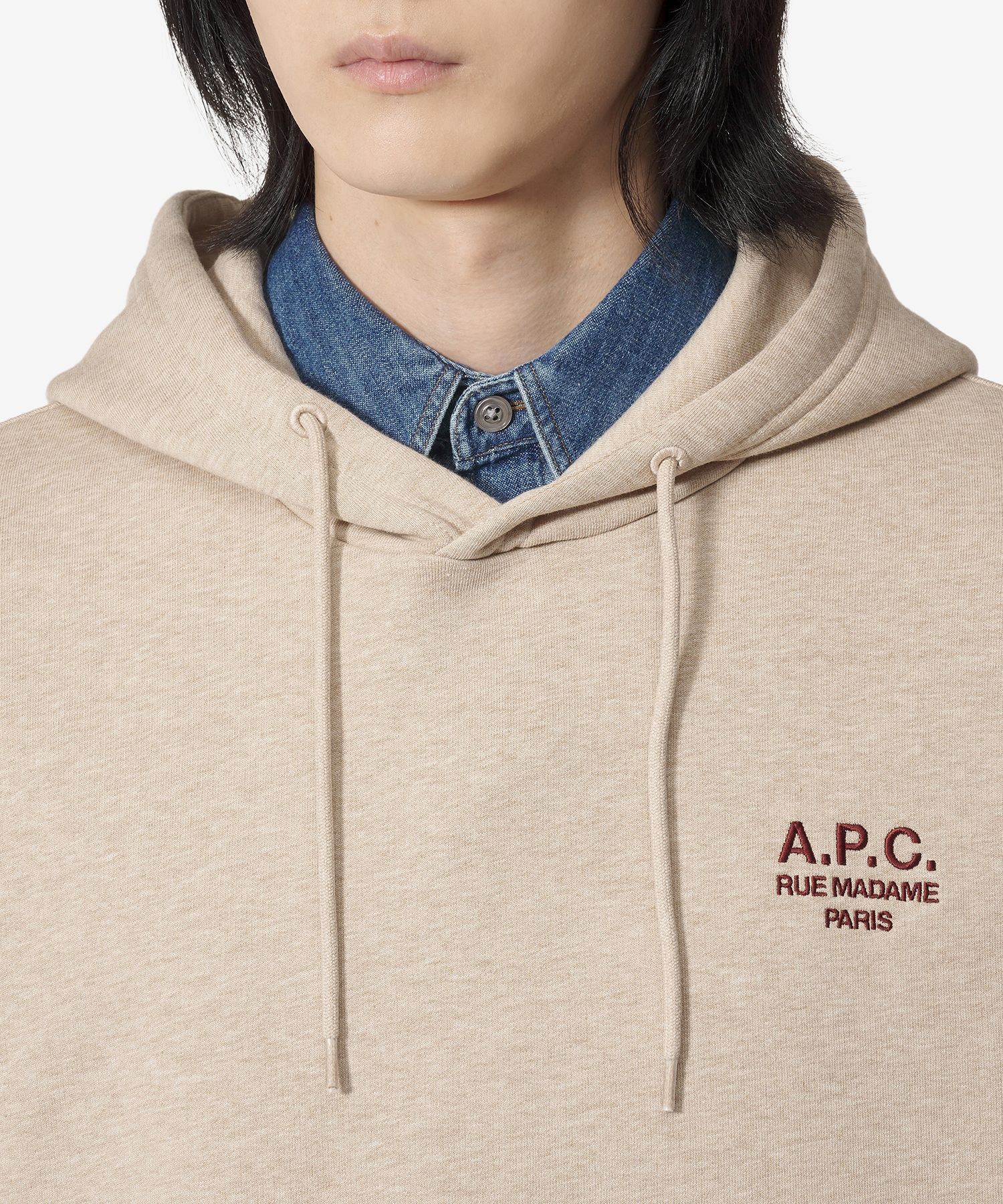 パーカー・フーディ A.P.C. Madam Lu Standard Fit Hood Beige COHBVM27914TBE COHBV MUSINSA | A.P.C. Lou Madame Standard Fit Hoodie - Beige