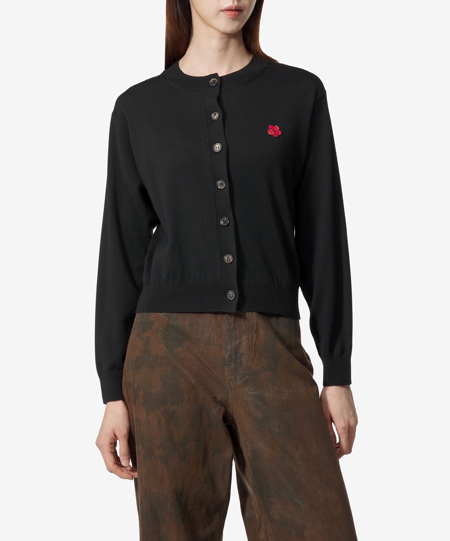 ★KENZO★ Bokeh Crest Cardigan Black FE65CA4853LC99J FE65CA4 MUSINSA | KENZO Bokeh Crest Cardigan - Black / FE65CA4853LC99J