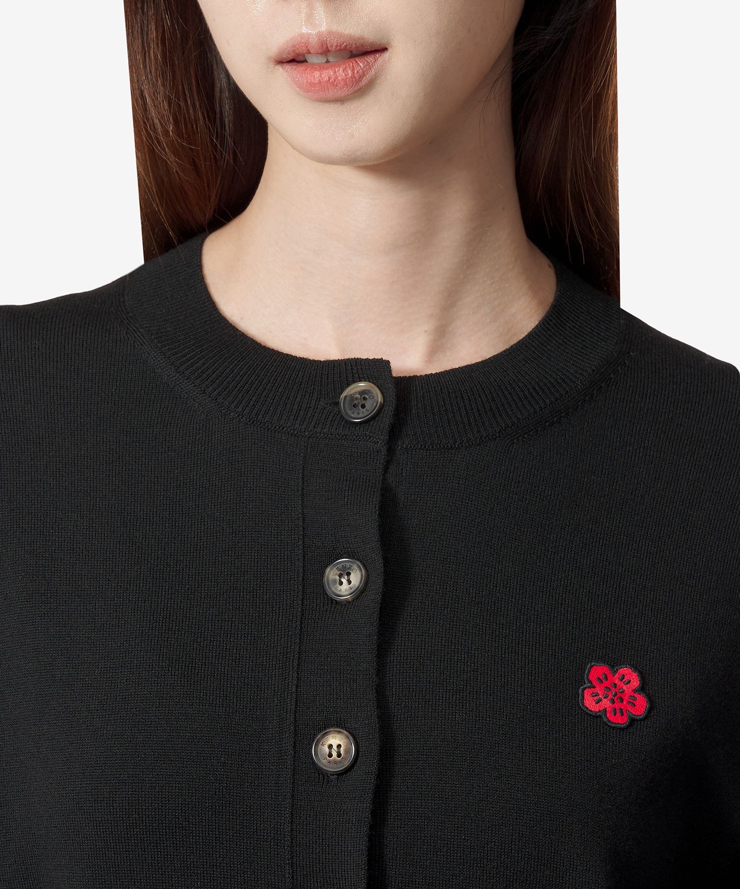★KENZO★ Bokeh Crest Cardigan Black FE65CA4853LC99J FE65CA4 MUSINSA | KENZO Bokeh Crest Cardigan - Black / FE65CA4853LC99J