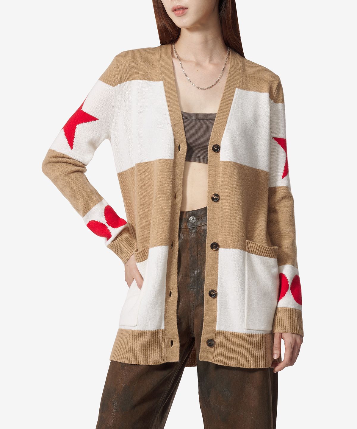 막스마라(MAXMARA) 발리도 가디건 - 카멜 / 21346031600007
