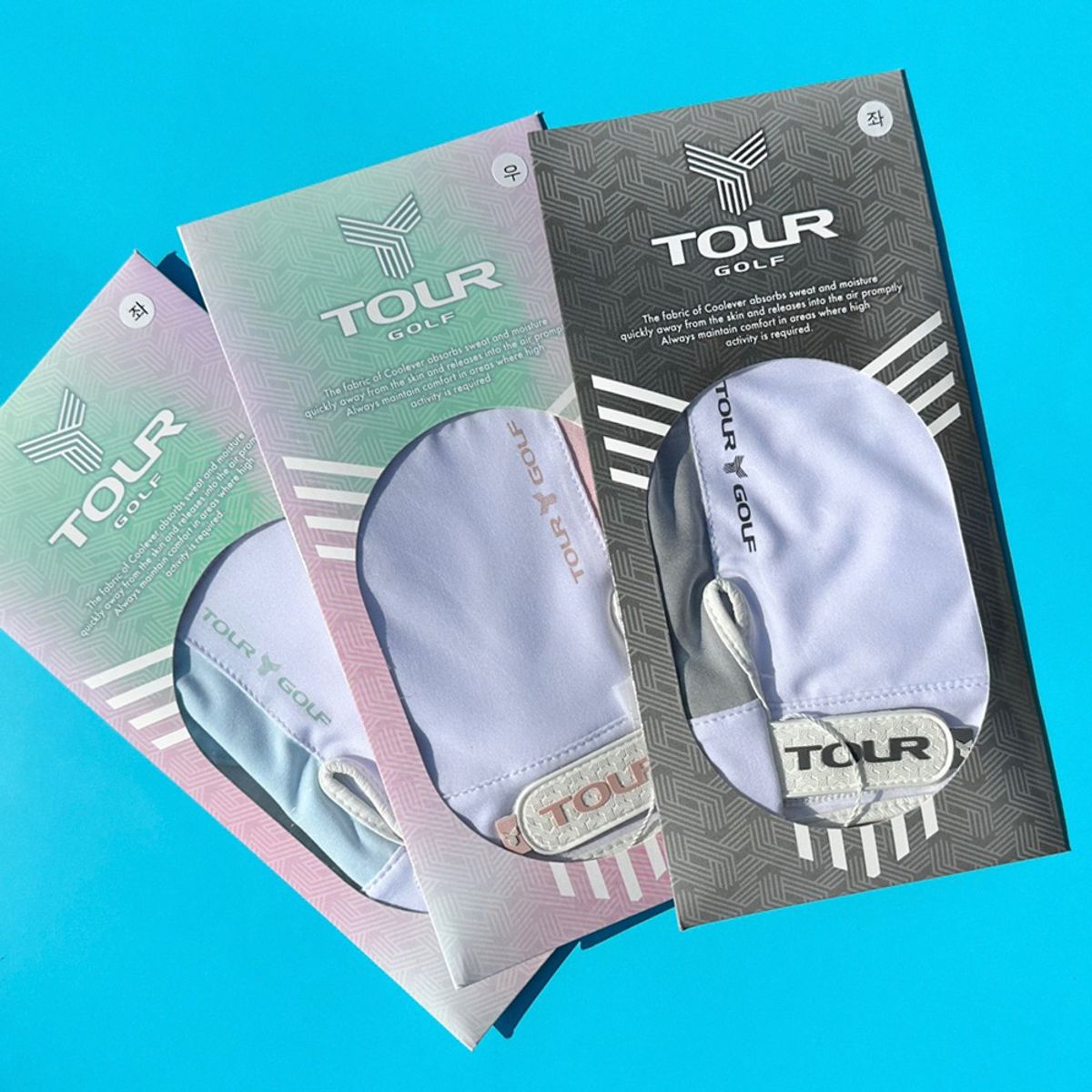 투어골프(TOURGOLF) 투어골프 UV 자외선 차단 쿨링 손등덮개 남