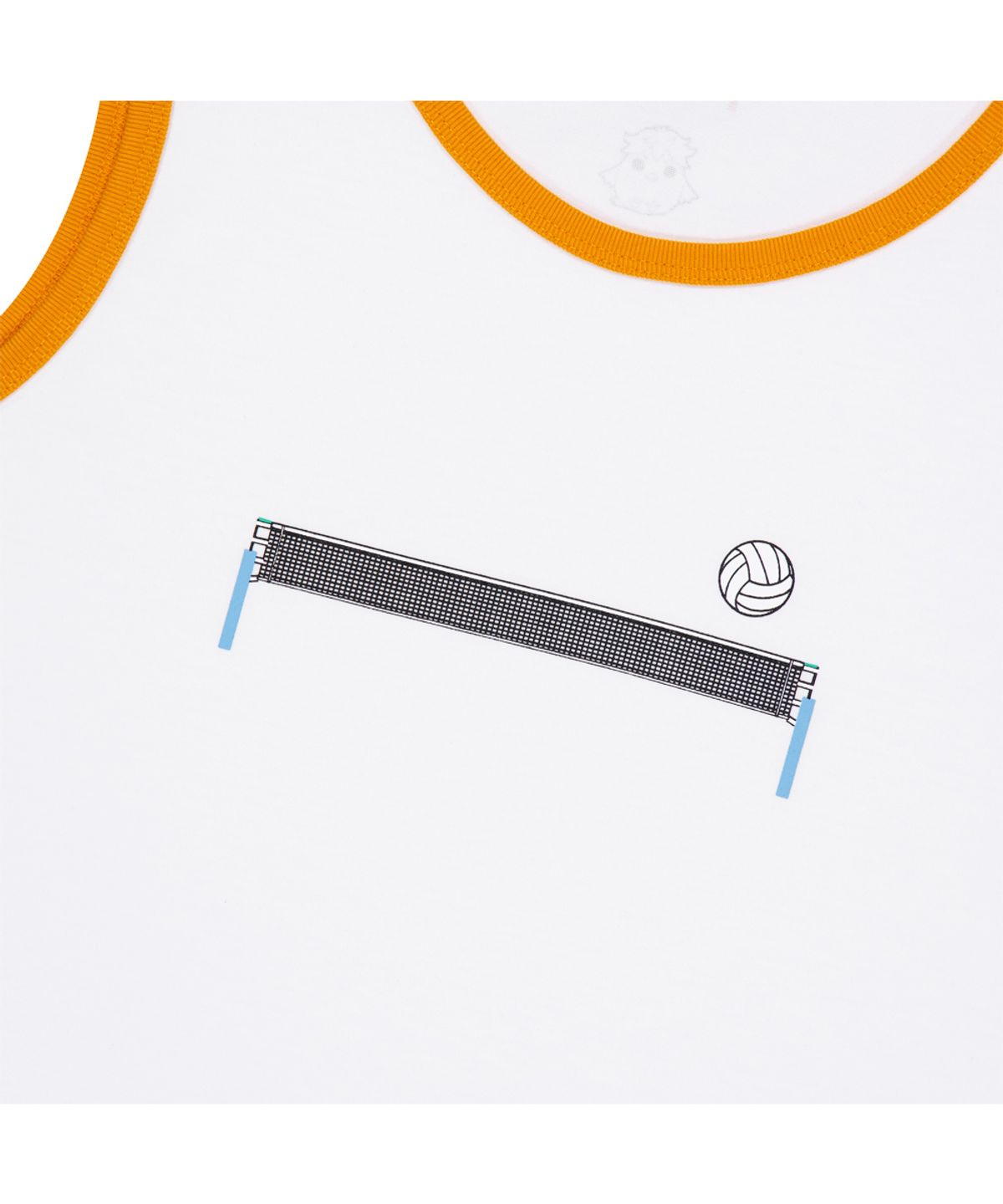 골스튜디오(GOALSTUDIO) [하이큐]HAIKYUU!! SLEEVELESS-NET&BALL-WHITE/ORANGE(여성용)