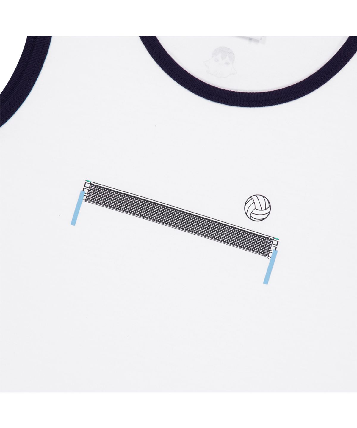 골스튜디오(GOALSTUDIO) [하이큐]HAIKYUU!! SLEEVELESS-NET&BALL-WHITE/NAVY(여성용)