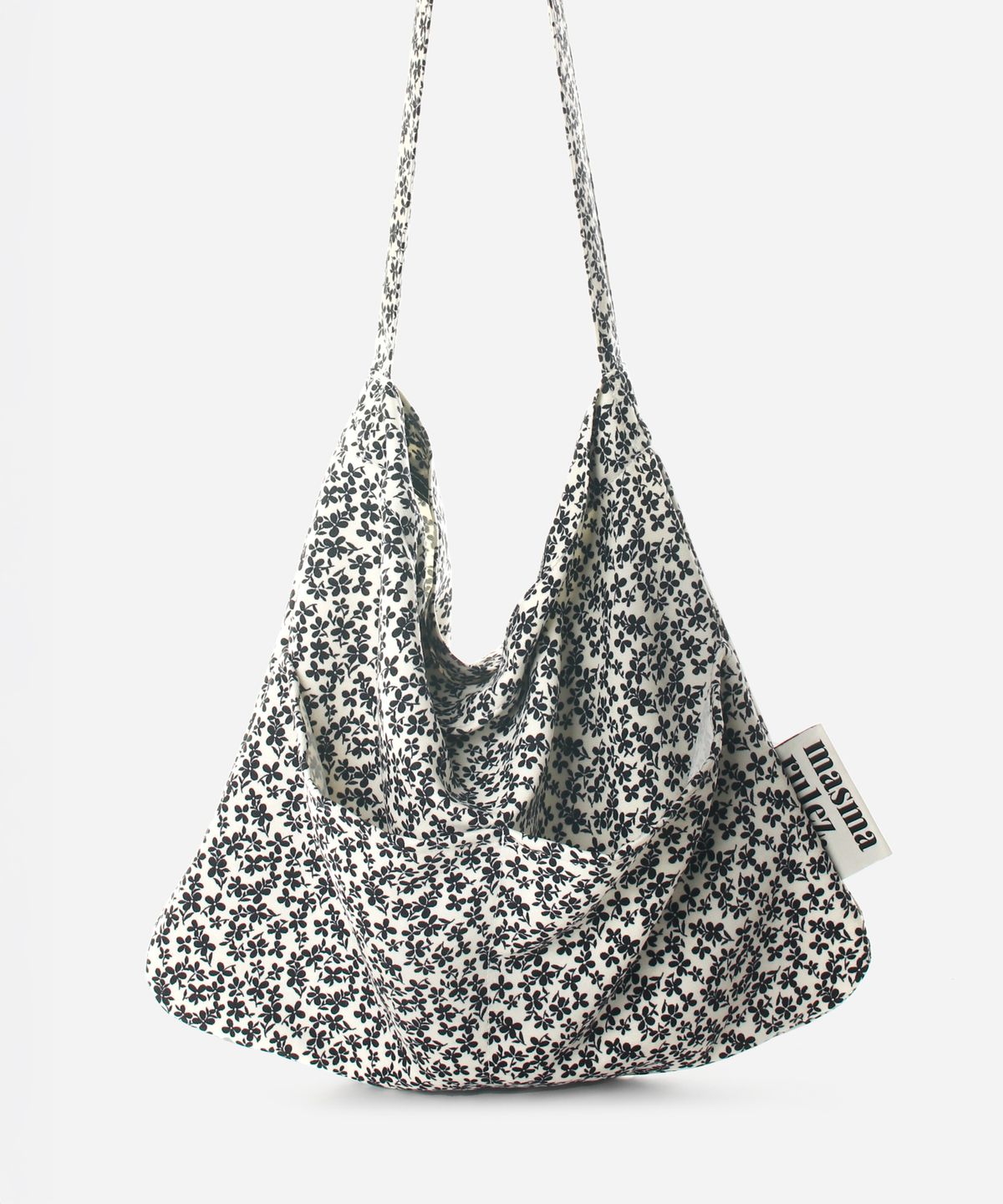 마스마룰즈(MASMARULEZ) Rabbit eco bag_Black flower