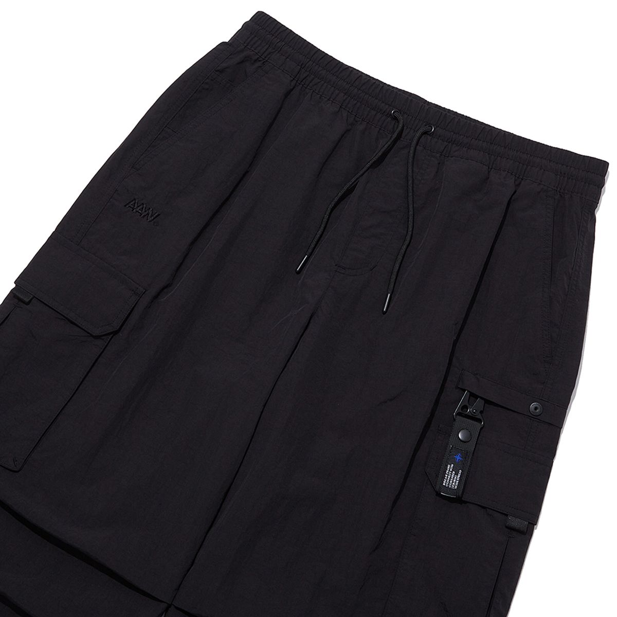 올어바웃뉴(ALL ABOUT NEW) 세미와이드 파라수트 팬츠 블랙 INY3PL23ABK