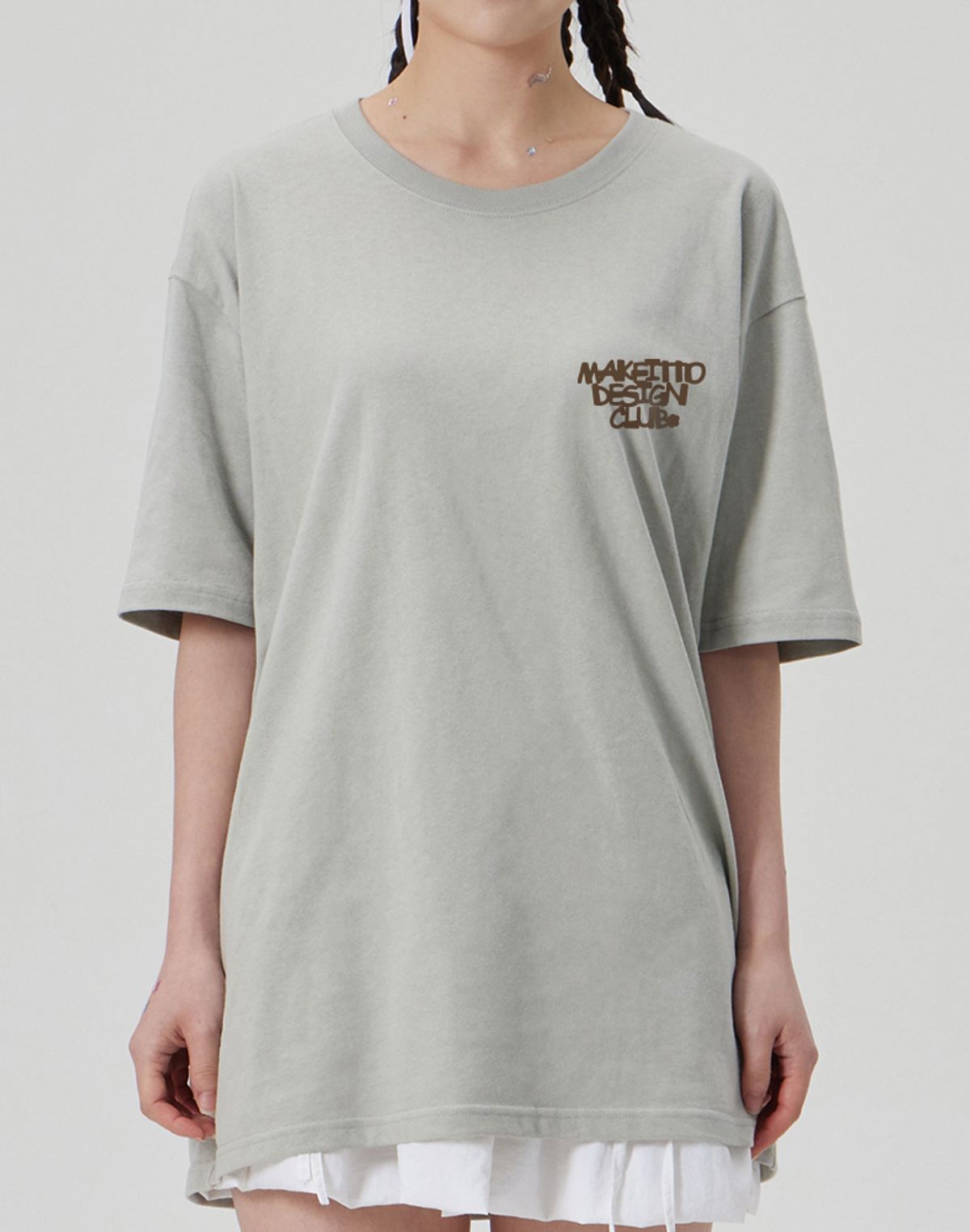 메이킷투(MAKEITTO) [SET]DESIGN CLUB+BORDER LOGO CREW NECK TEE 2종 세트