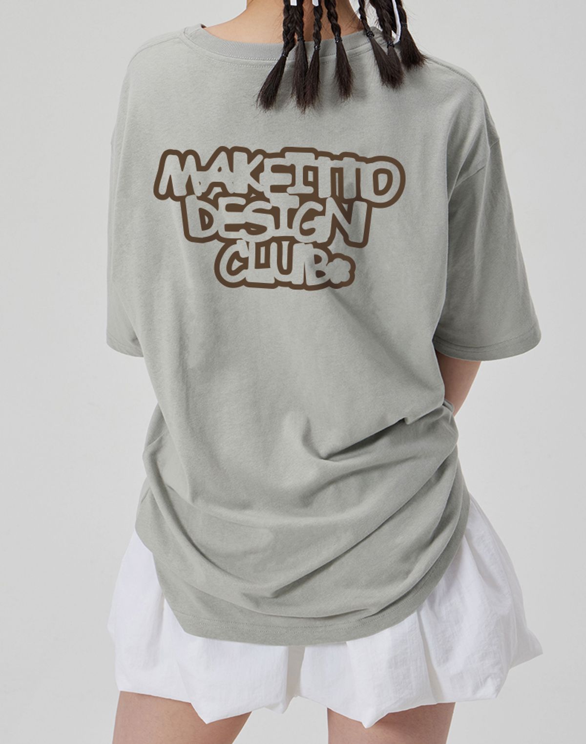 메이킷투(MAKEITTO) [SET]DESIGN CLUB+BORDER LOGO CREW NECK TEE 2종 세트