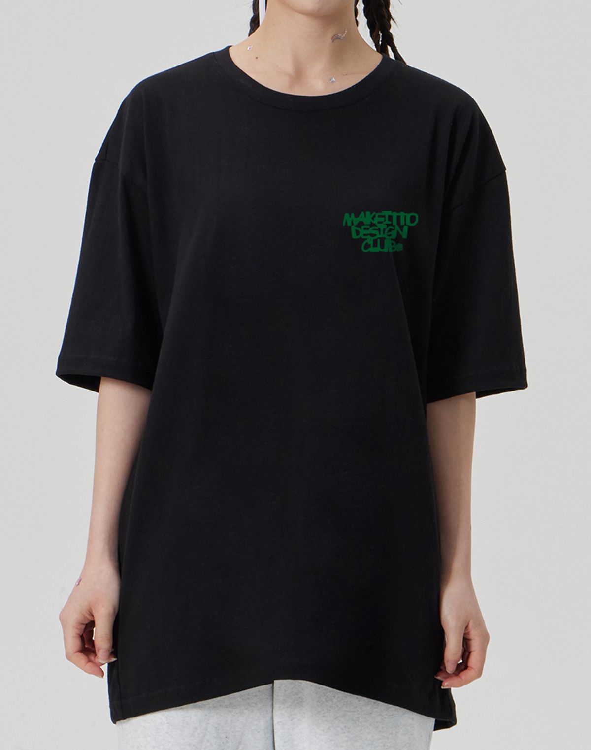 메이킷투(MAKEITTO) [SET]DESIGN CLUB+BORDER LOGO CREW NECK TEE 2종 세트