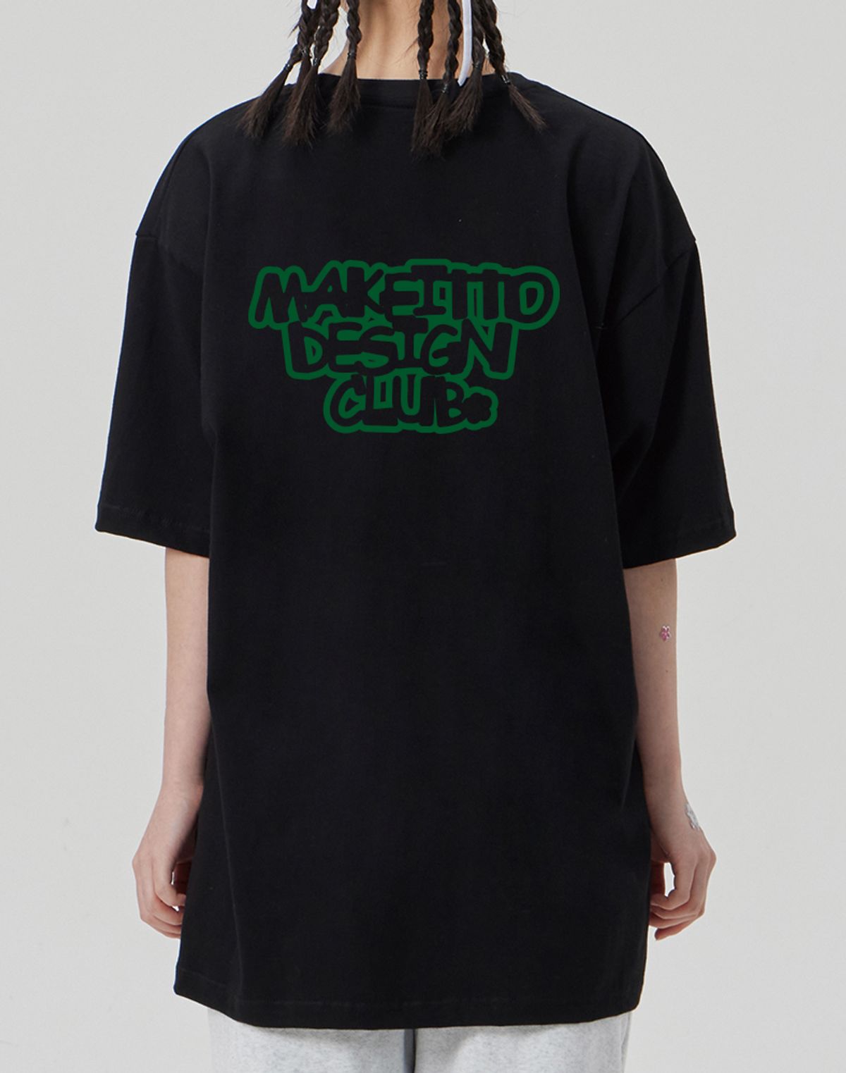 메이킷투(MAKEITTO) [SET]DESIGN CLUB+BORDER LOGO CREW NECK TEE 2종 세트