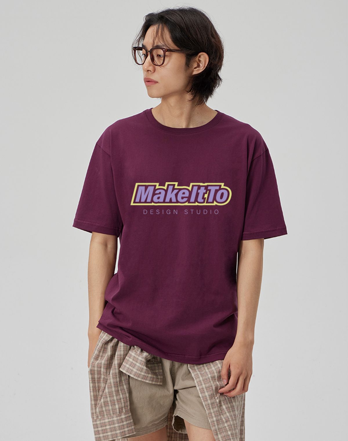 메이킷투(MAKEITTO) [SET]DESIGN CLUB+BORDER LOGO CREW NECK TEE 2종 세트