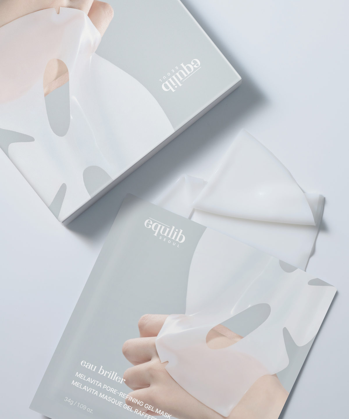 이퀄리브(EQULIB) 오 브리에 멜라비타 포어-리파이닝 겔 마스크1BOX 34g/4매