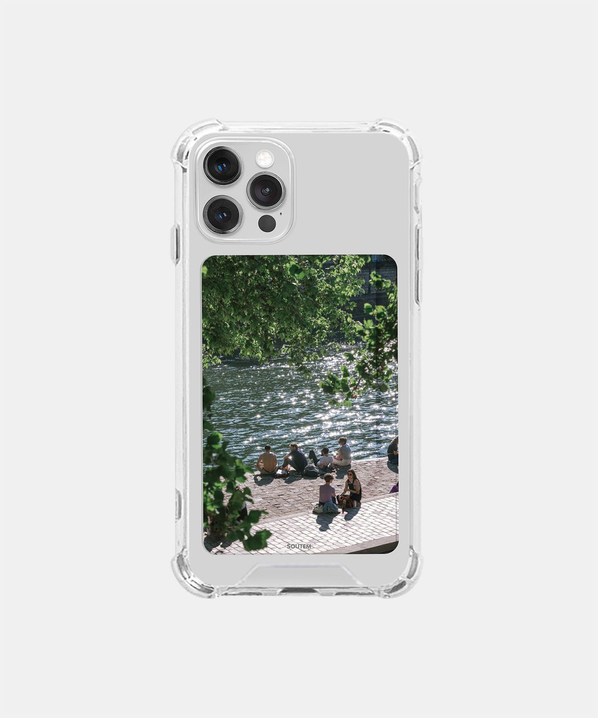 소유템(SOUTEM) Green Move Card Phone Case_Clear
