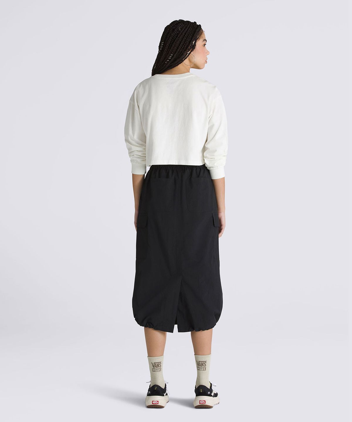 반스(VANS) 라일리 파라슈트 카고 스커트 - 블랙 / VN000HQBBLK1