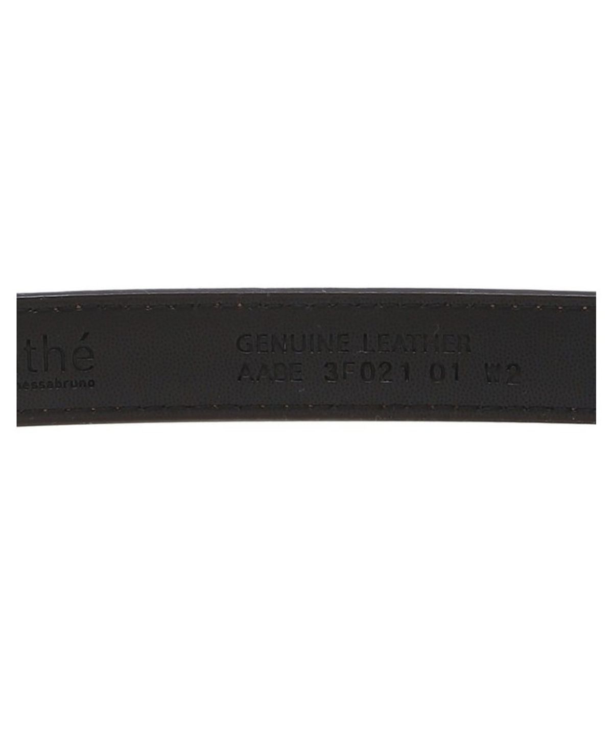 아떼 바네사브루노(ATHE VANESSABRUNO) 20MM 브라운 레더 더블에이 벨트 (골드) AABE6F021W2
