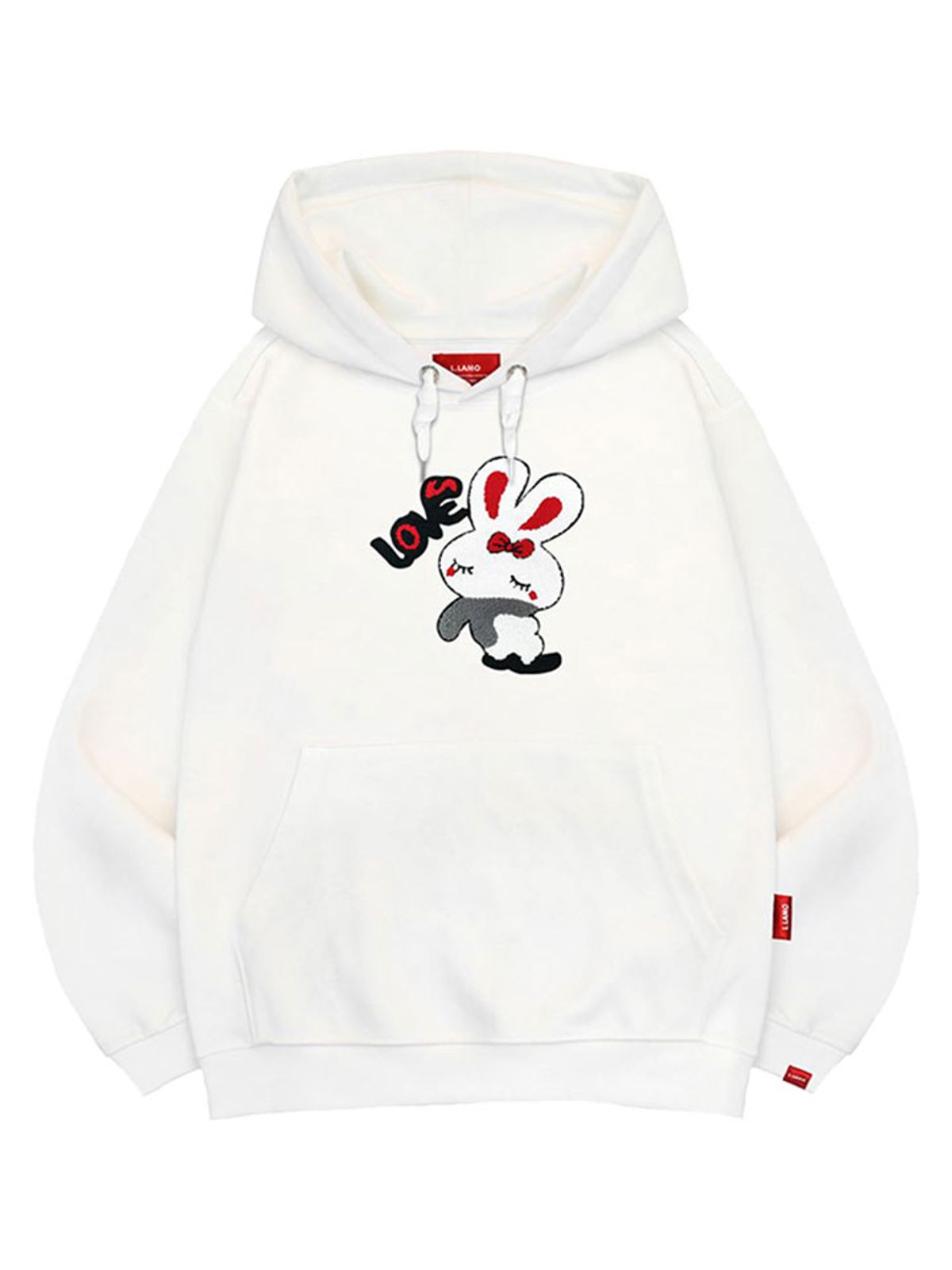 엘라모(LLAMO) 부클래빗 후드티 남녀공용 빅사이즈 M~4XL