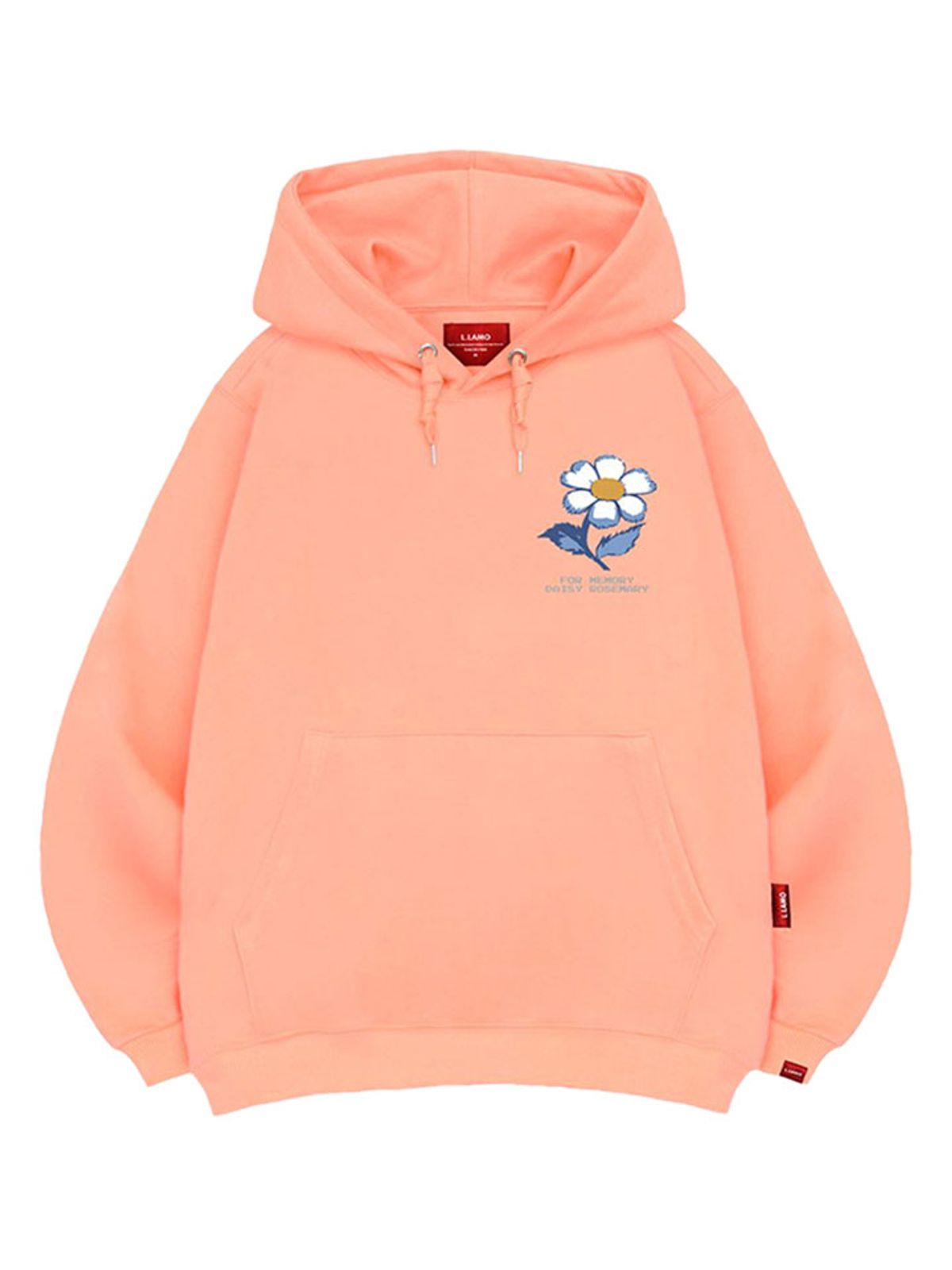 엘라모(LLAMO) 메모리데이지 후드티 남녀공용 빅사이즈 M~4XL