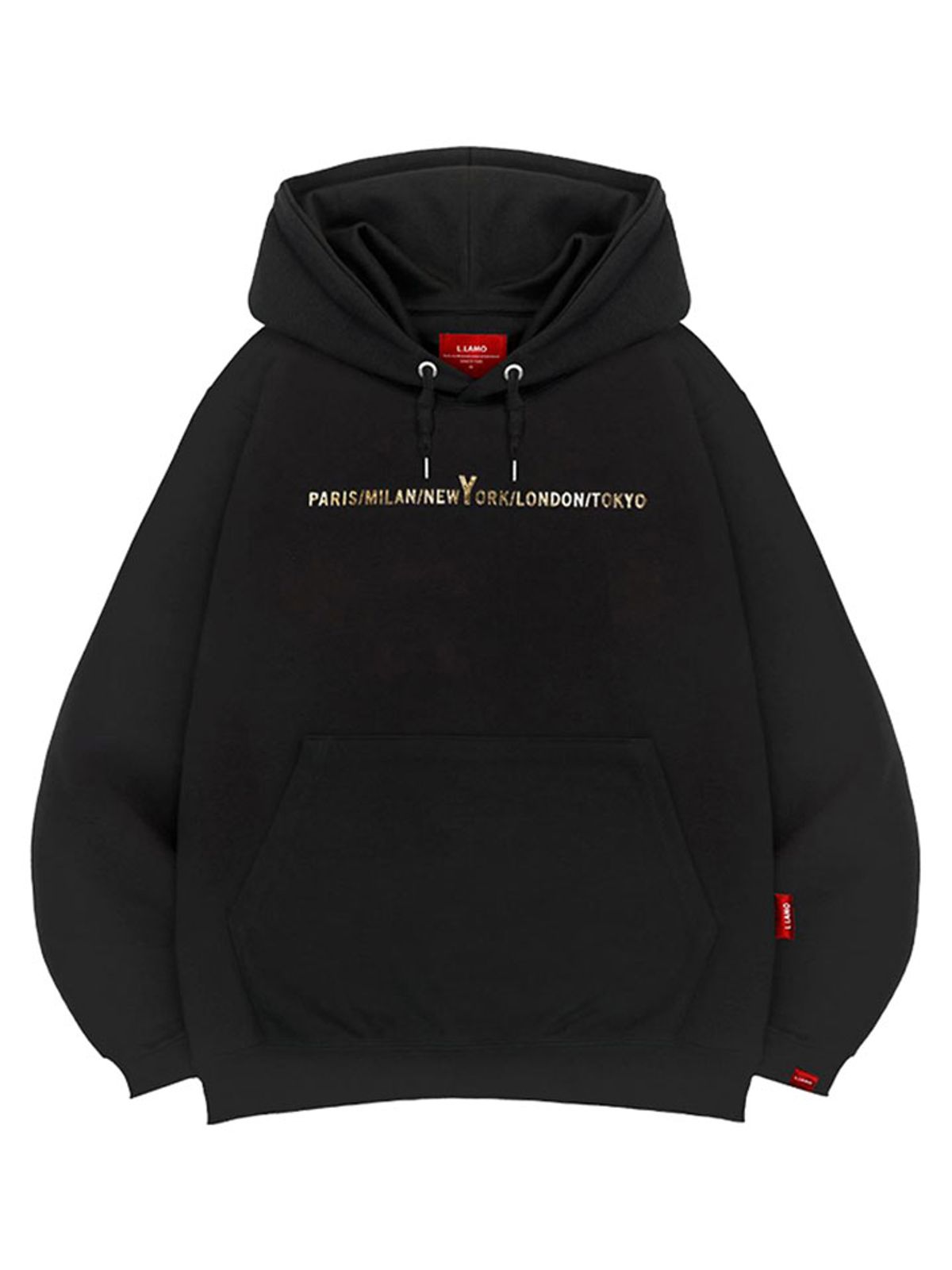 엘라모(LLAMO) 골드시티 후드티 남녀공용 빅사이즈 M~4XL