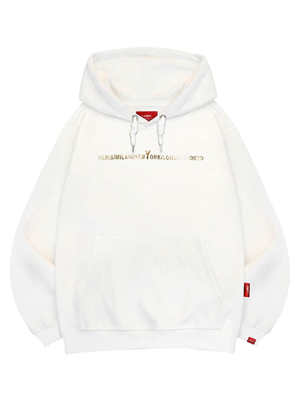 엘라모(LLAMO) 골드시티 후드티 남녀공용 빅사이즈 M~4XL