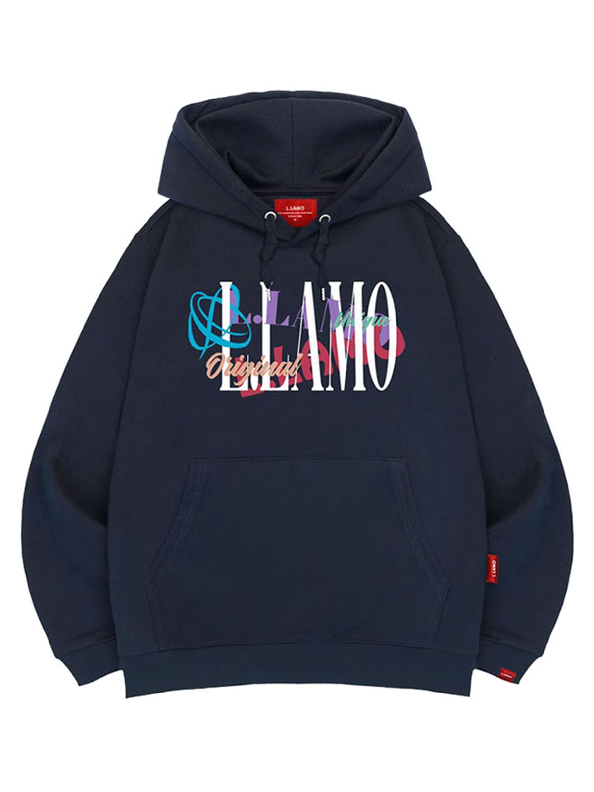 엘라모(LLAMO) 믹스엘라모 후드티 남녀공용 빅사이즈 M~4XL