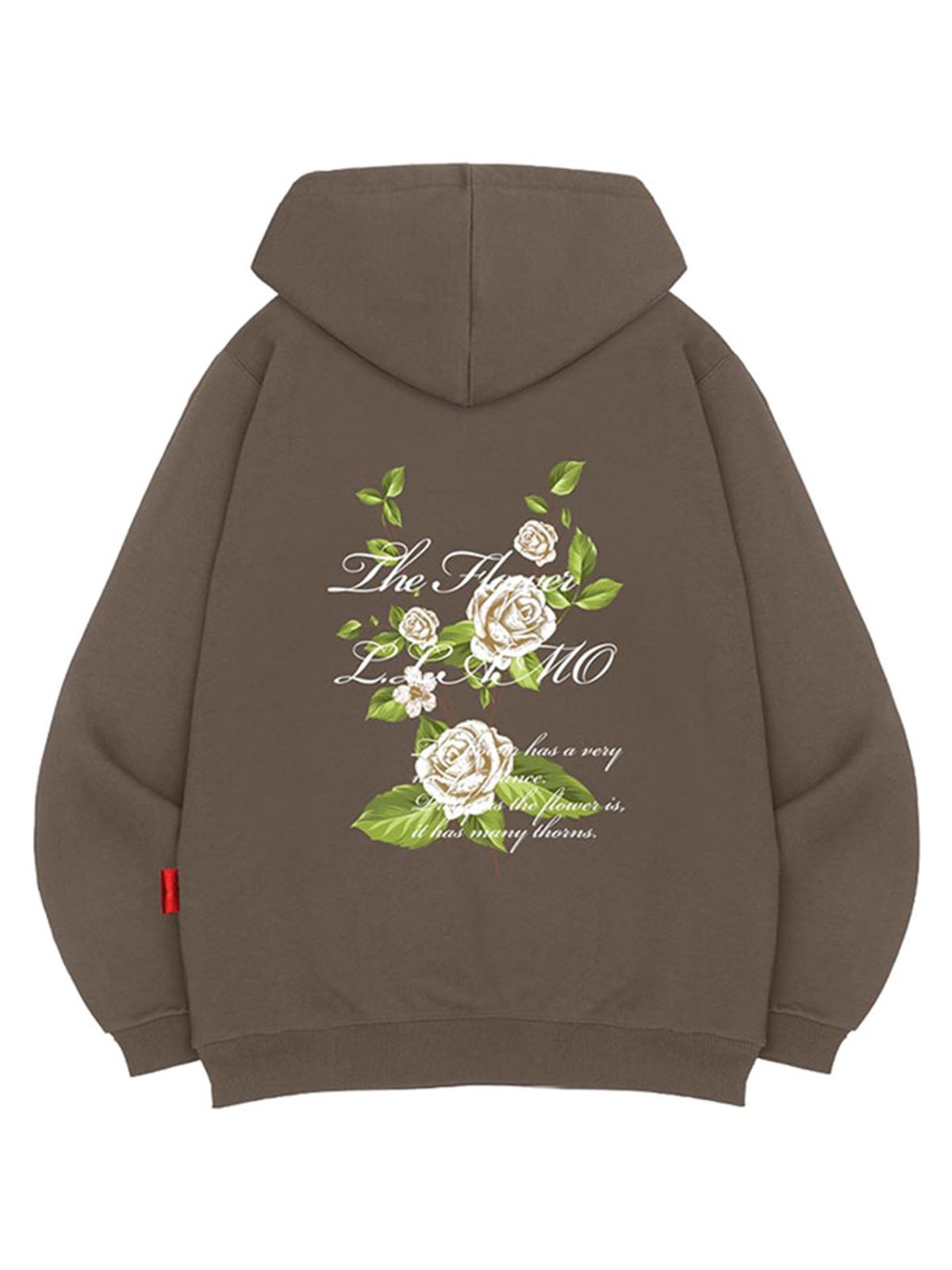 엘라모(LLAMO) 더플라워 후드티 남녀공용 빅사이즈 M~4XL