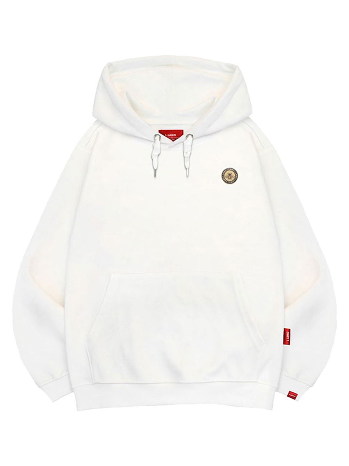 엘라모(LLAMO) 패치벌 후드티 남녀공용 빅사이즈 M~4XL